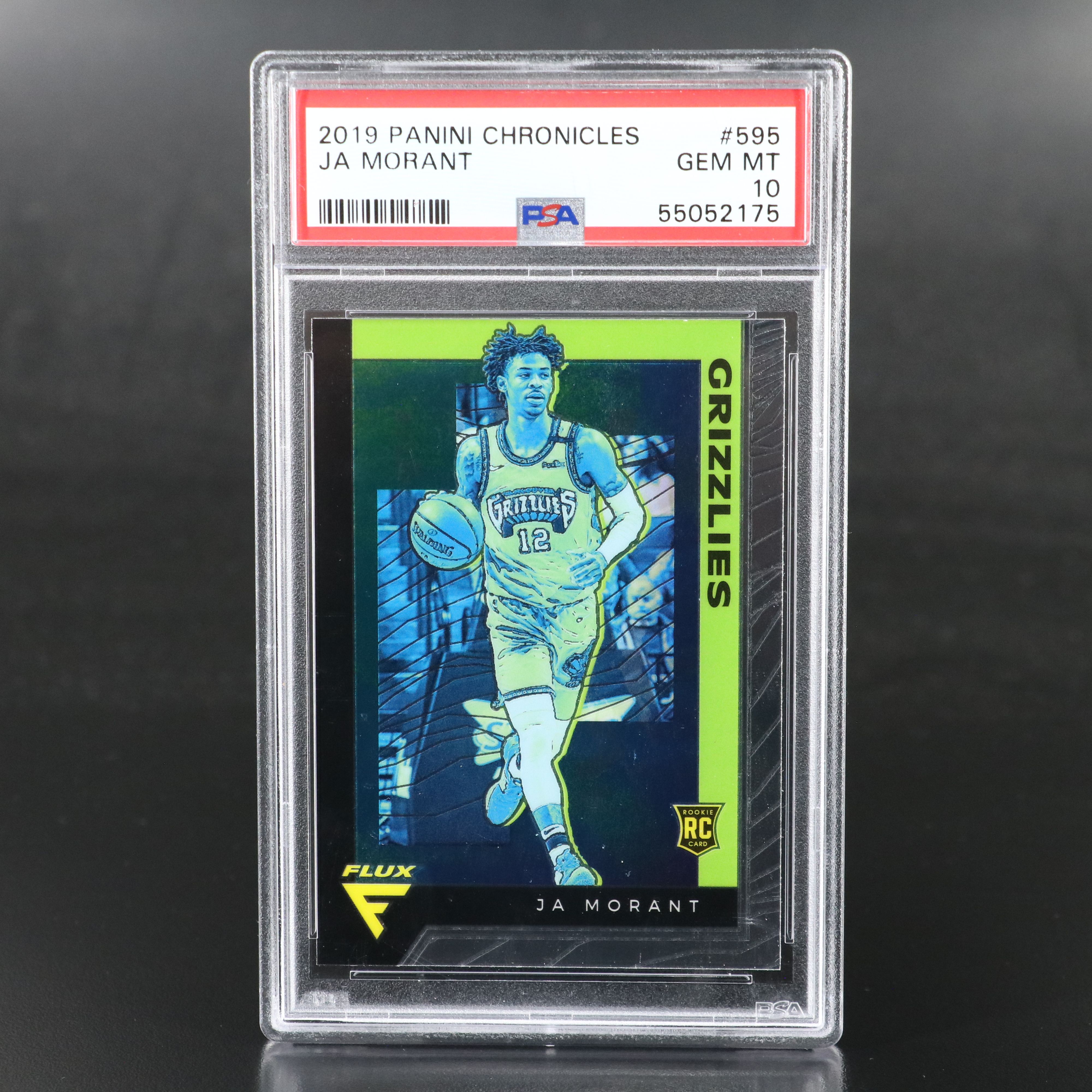 2019 Chronicles Flux Ja Morant Rookie Basketball Card Graded PSA 10