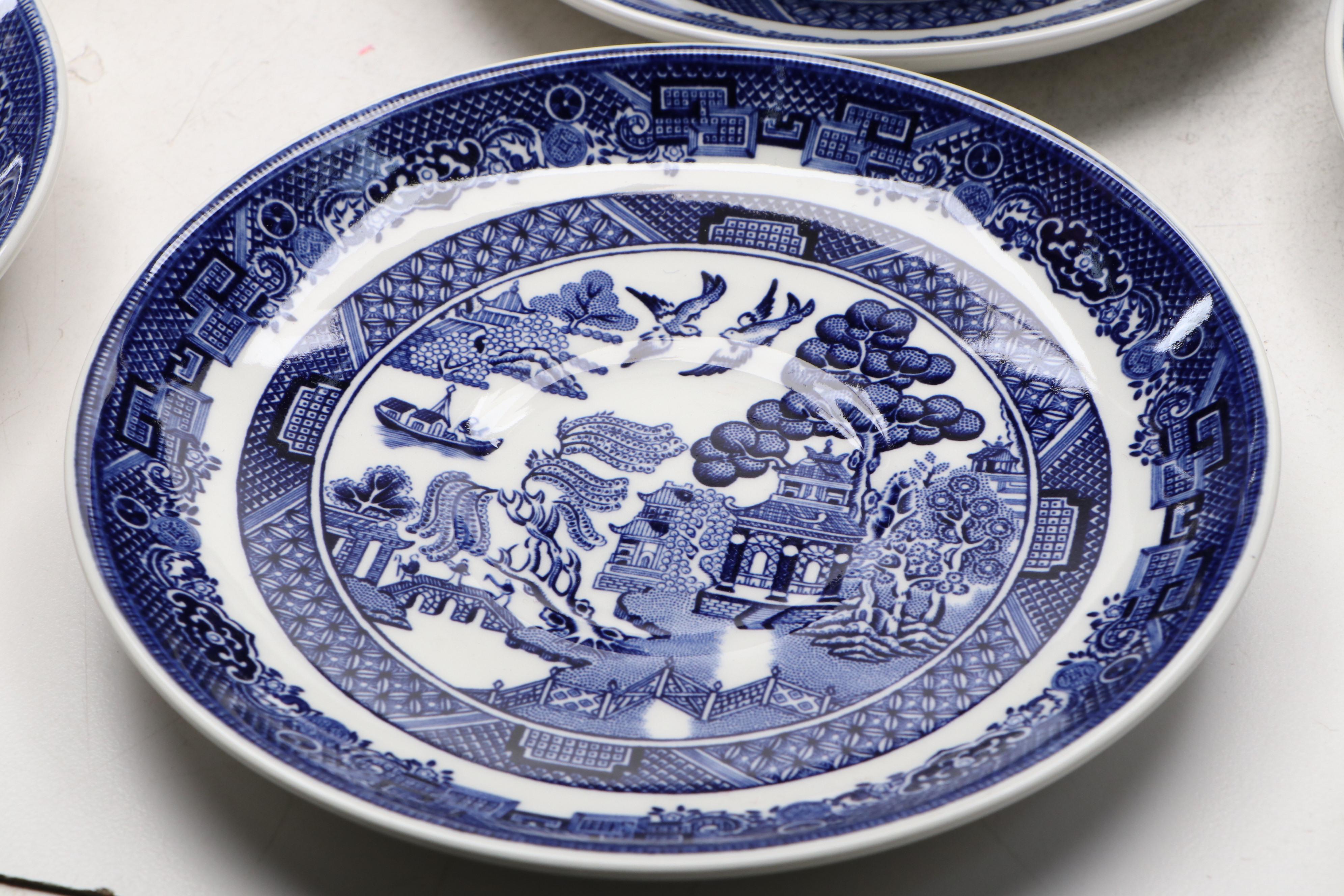 Johnson Bros. "Willow" Ceramic Dinnerware