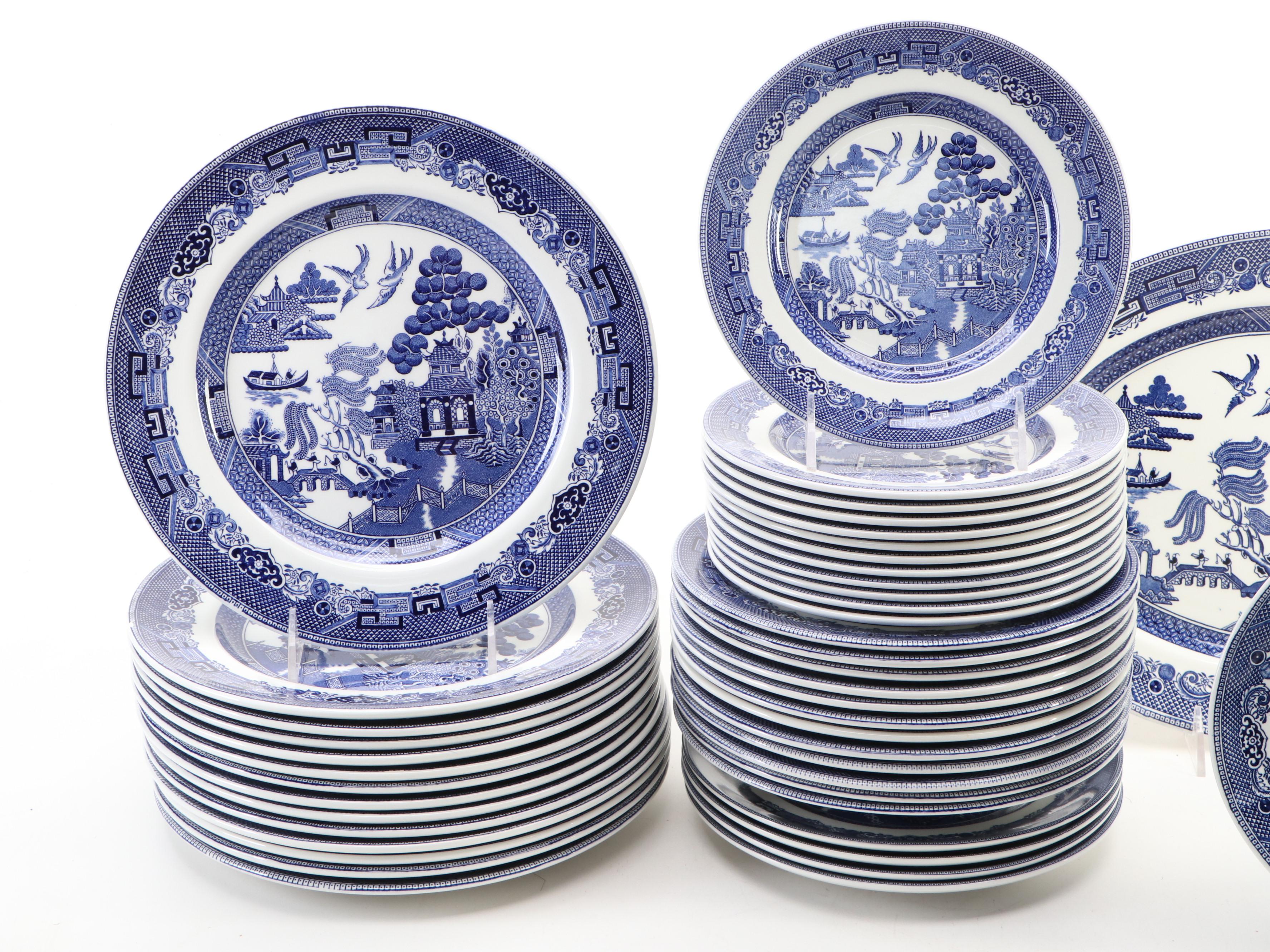 Johnson Bros. "Willow" Ceramic Dinnerware