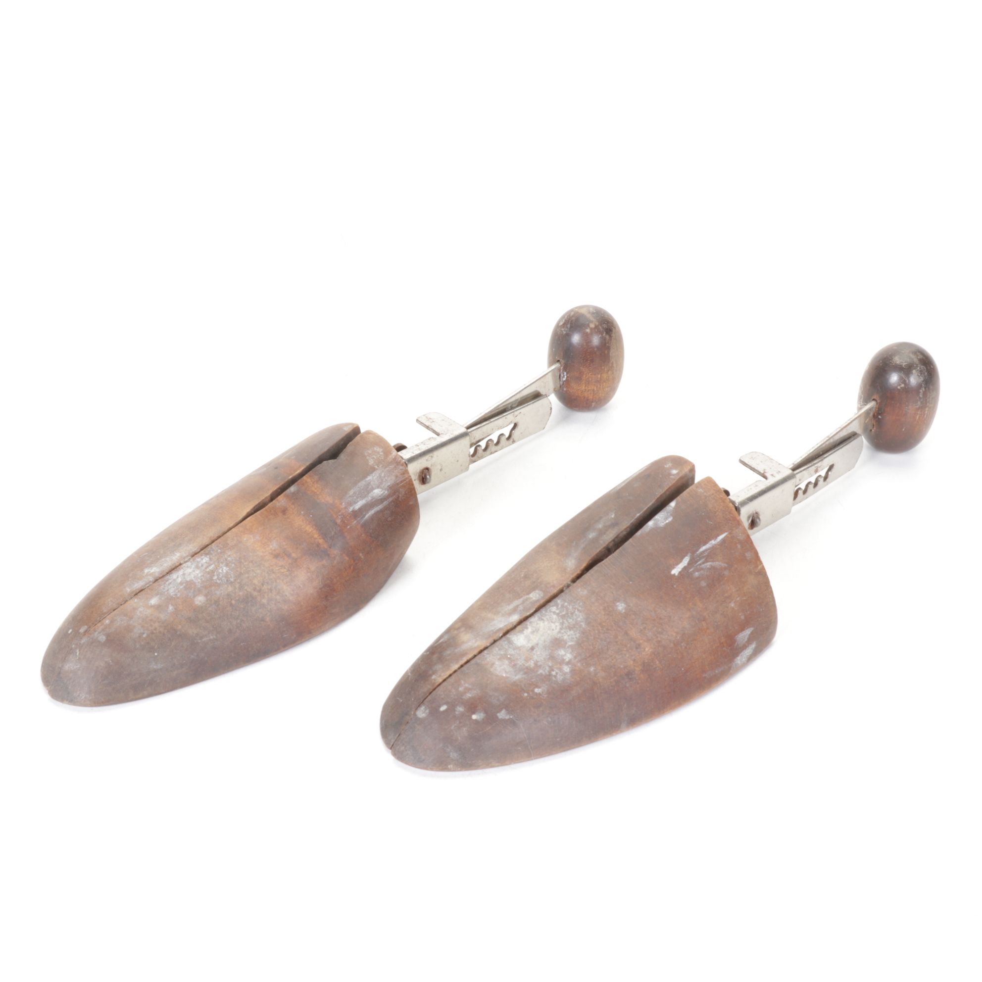 Shoe Stretcher and Pair of Shoe Trees, Early to Mid-20th Century