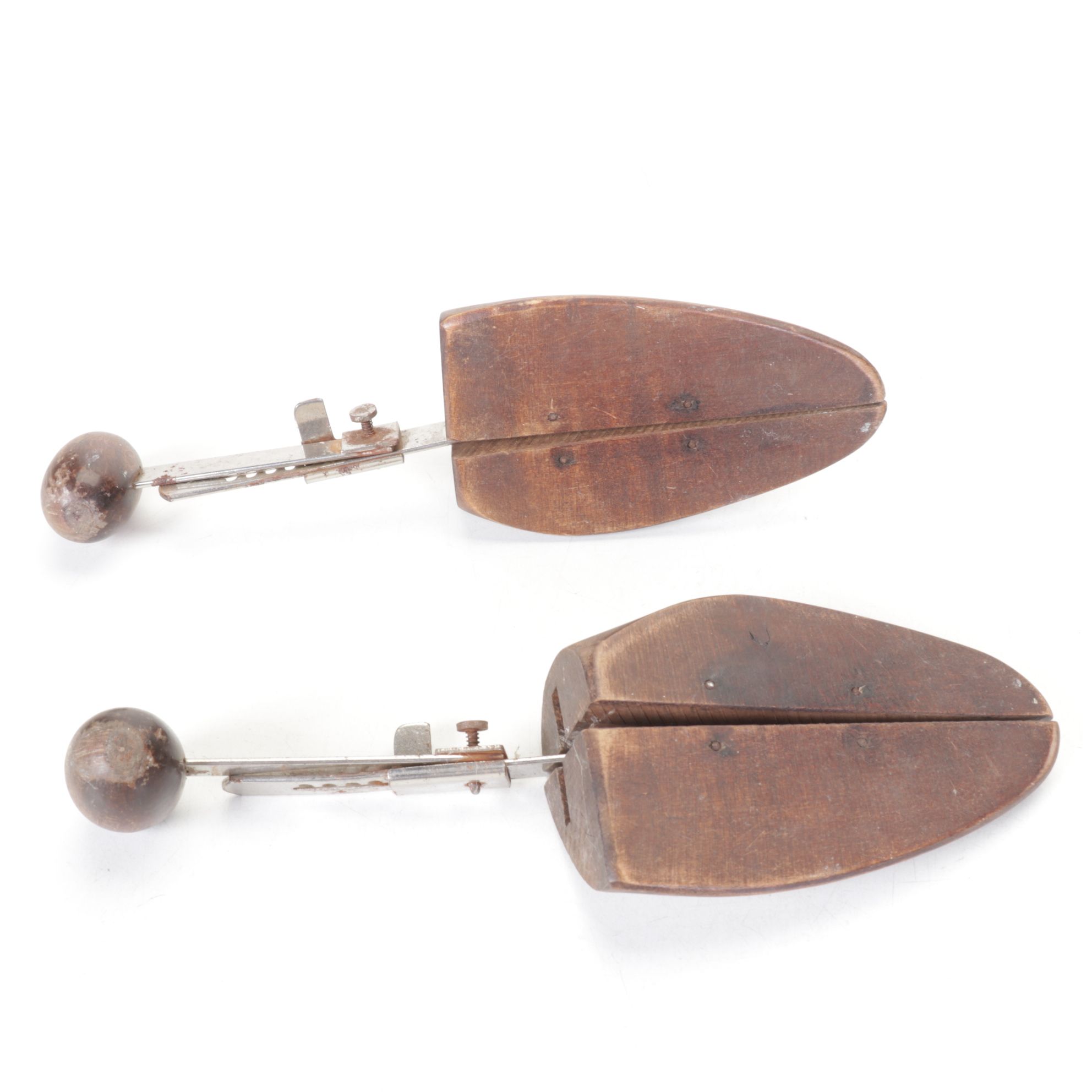 Shoe Stretcher and Pair of Shoe Trees, Early to Mid-20th Century