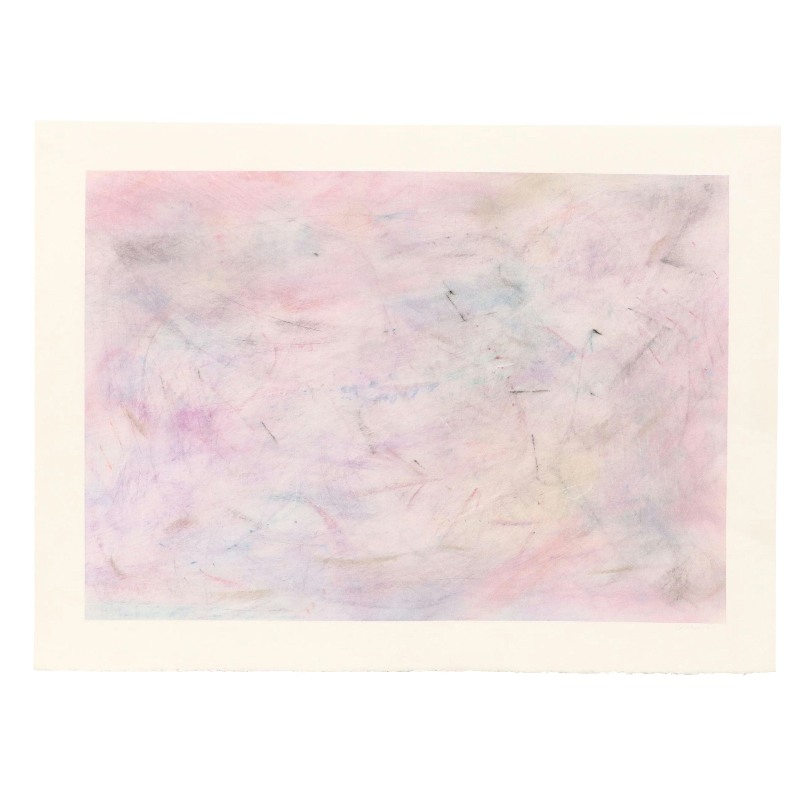 Garcia Abstract Mixed Media Composition, Circa 1985