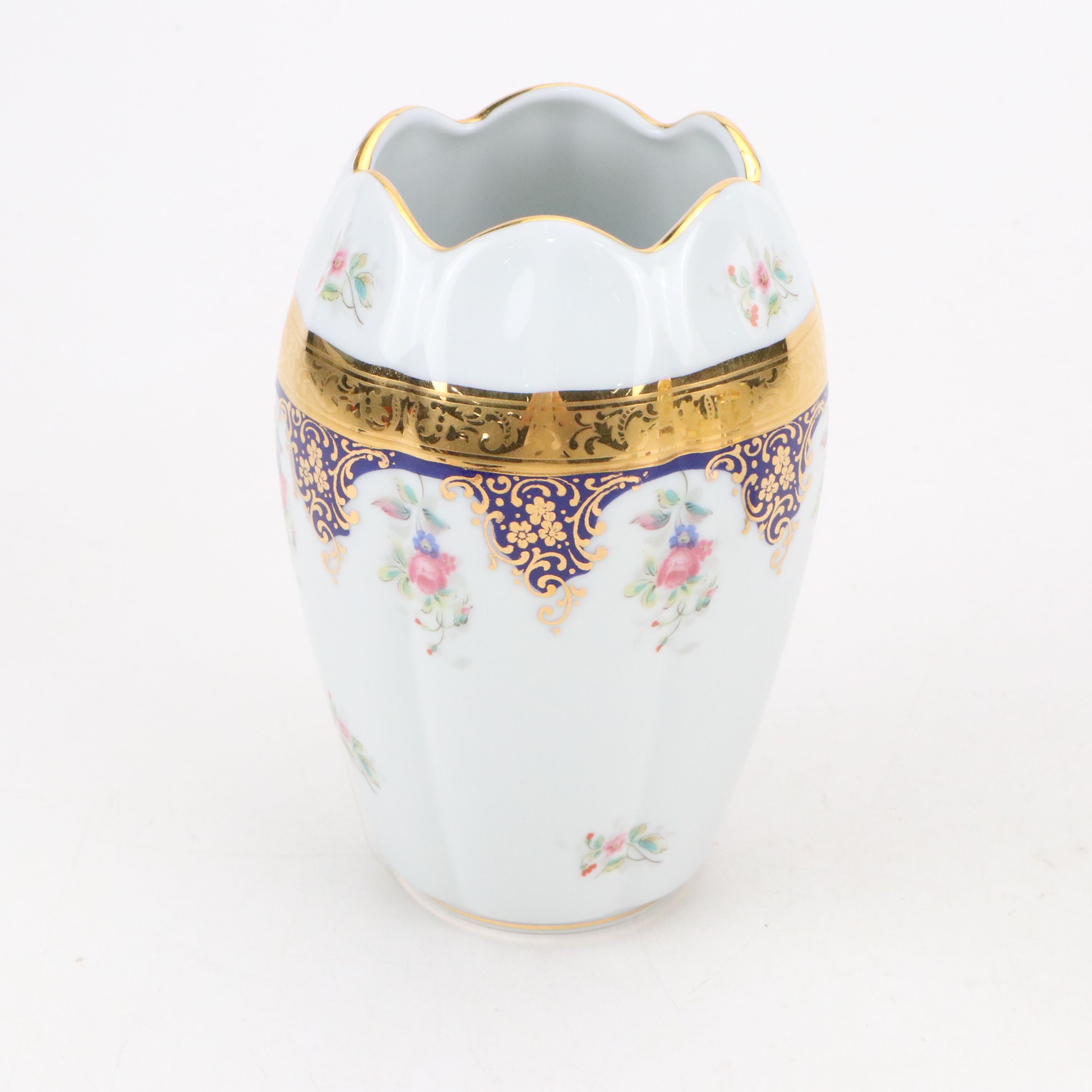 Japanese Porcelain Shaker and Creamer with Limoges Porcelain Vase