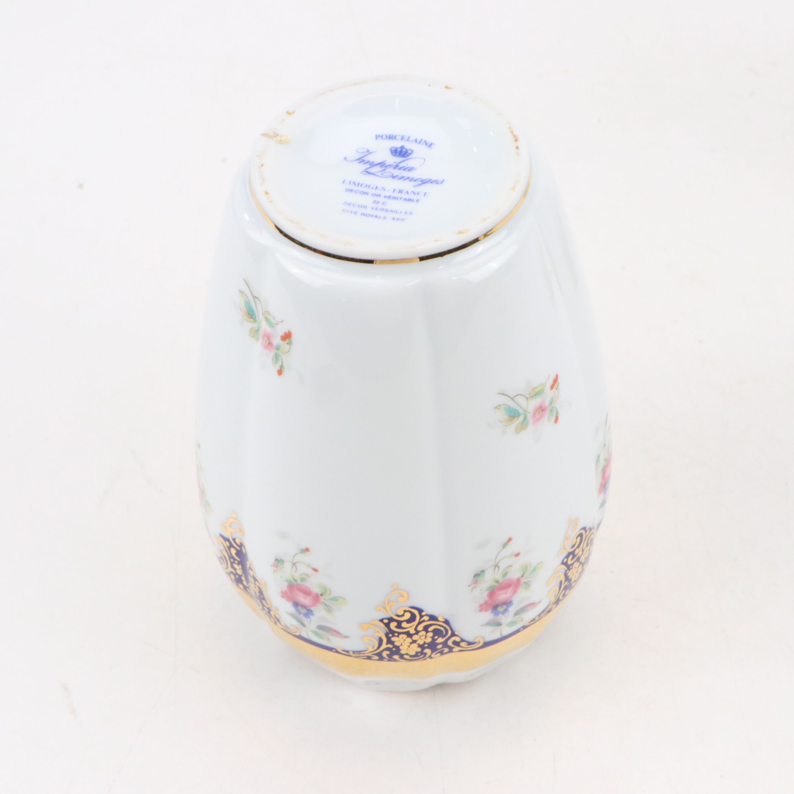 Japanese Porcelain Shaker and Creamer with Limoges Porcelain Vase
