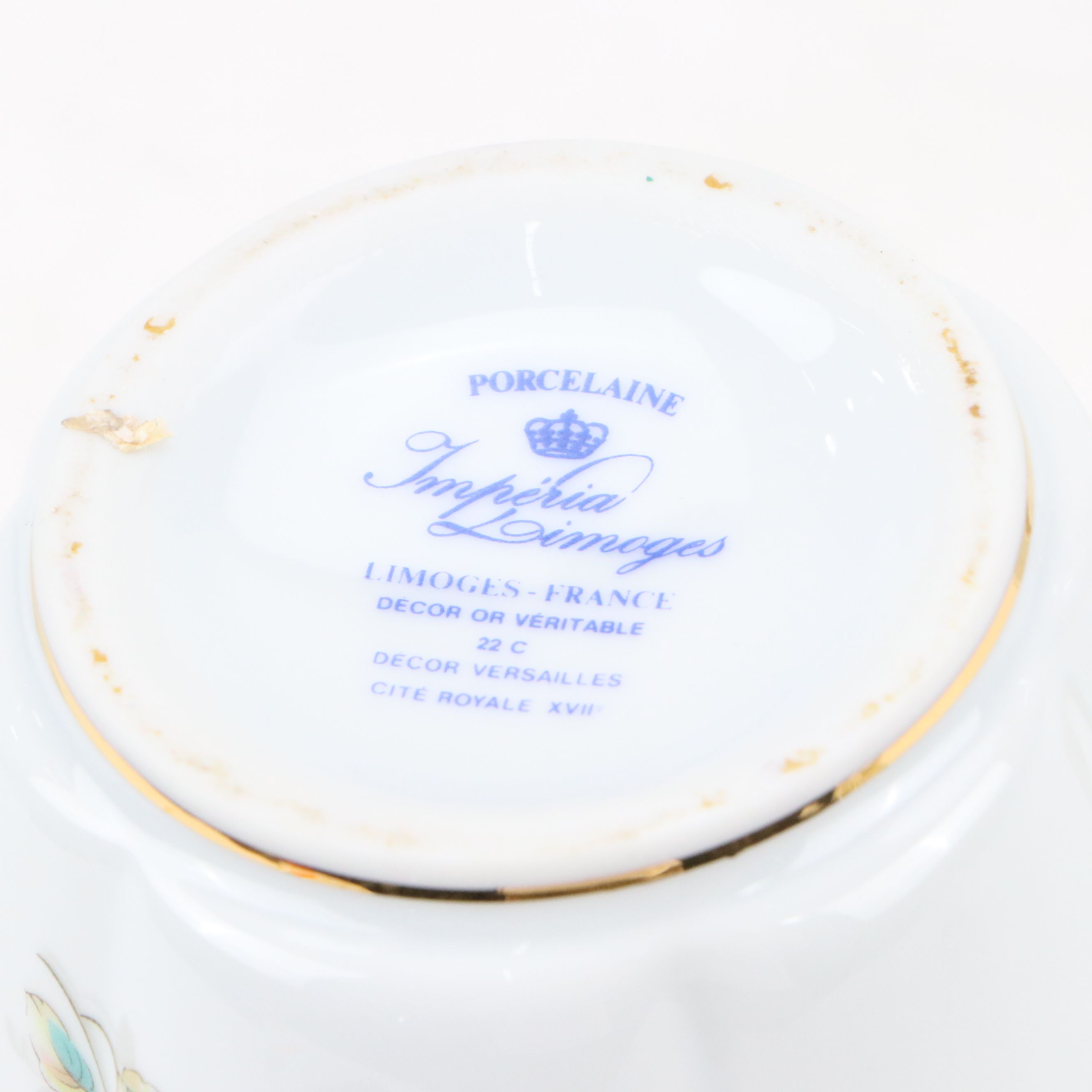 Japanese Porcelain Shaker and Creamer with Limoges Porcelain Vase