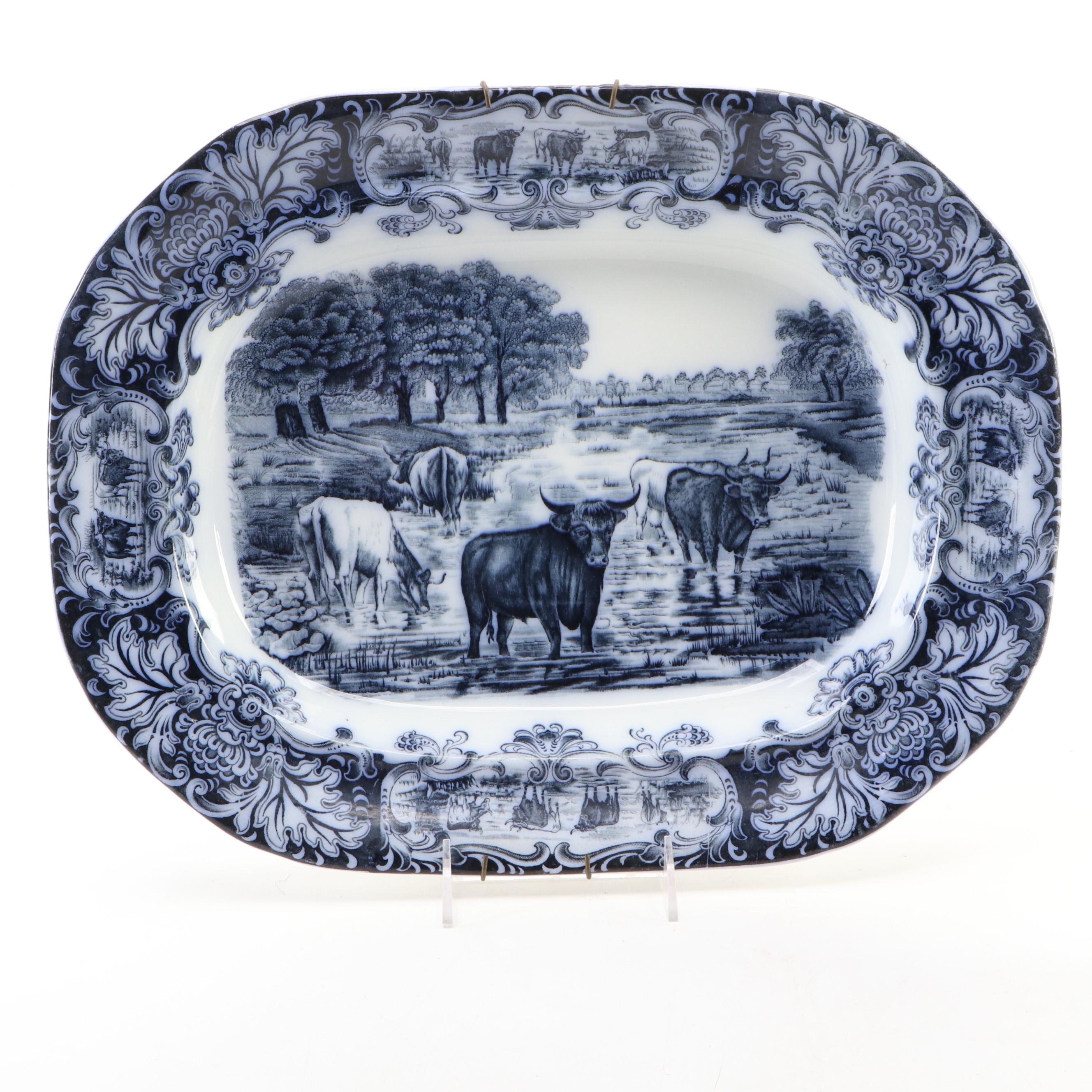 Wedgwood & Co. Cow Pattern Ceramic Dinnerware, Late 19th/Early 20th Century
