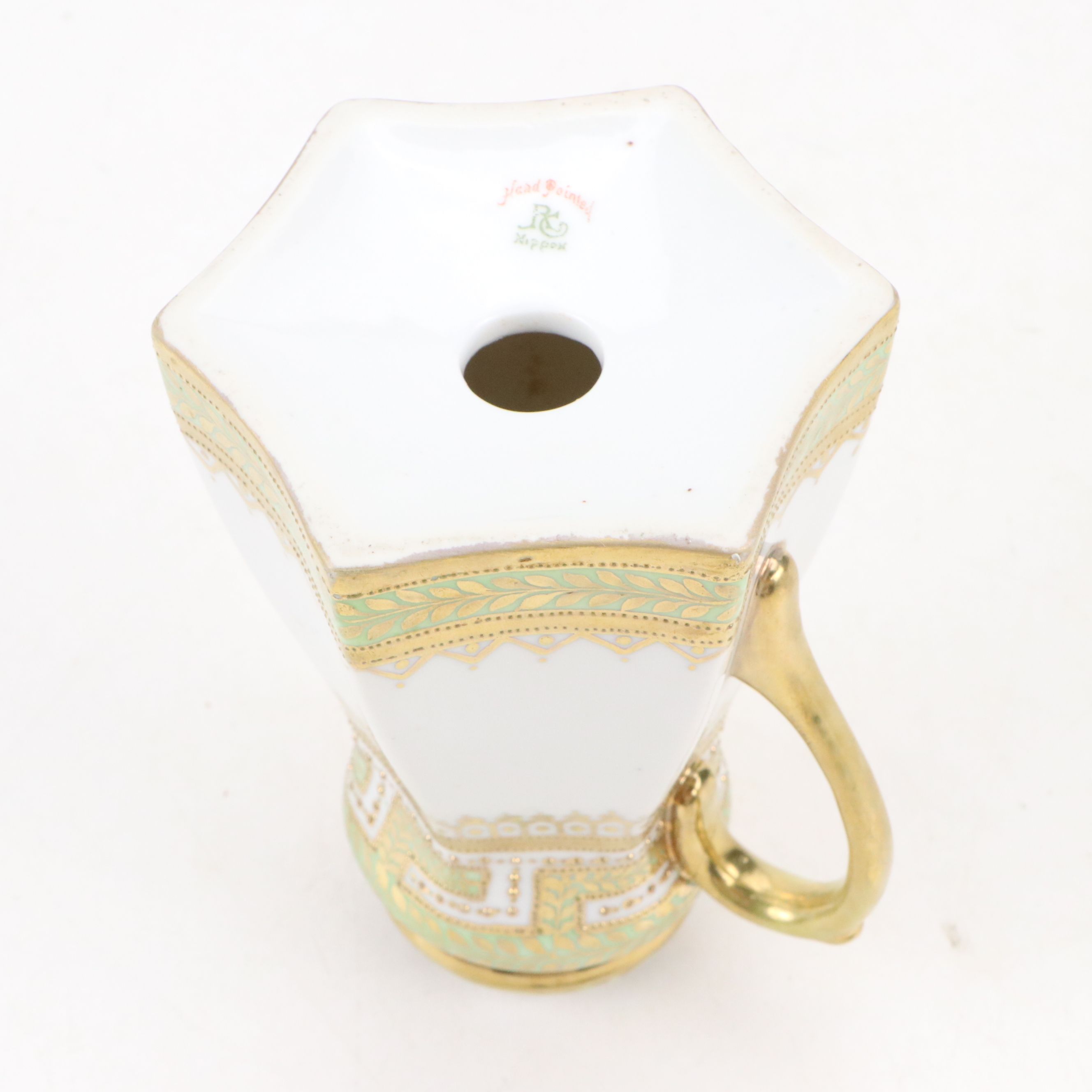 Japanese Porcelain Shaker and Creamer with Limoges Porcelain Vase