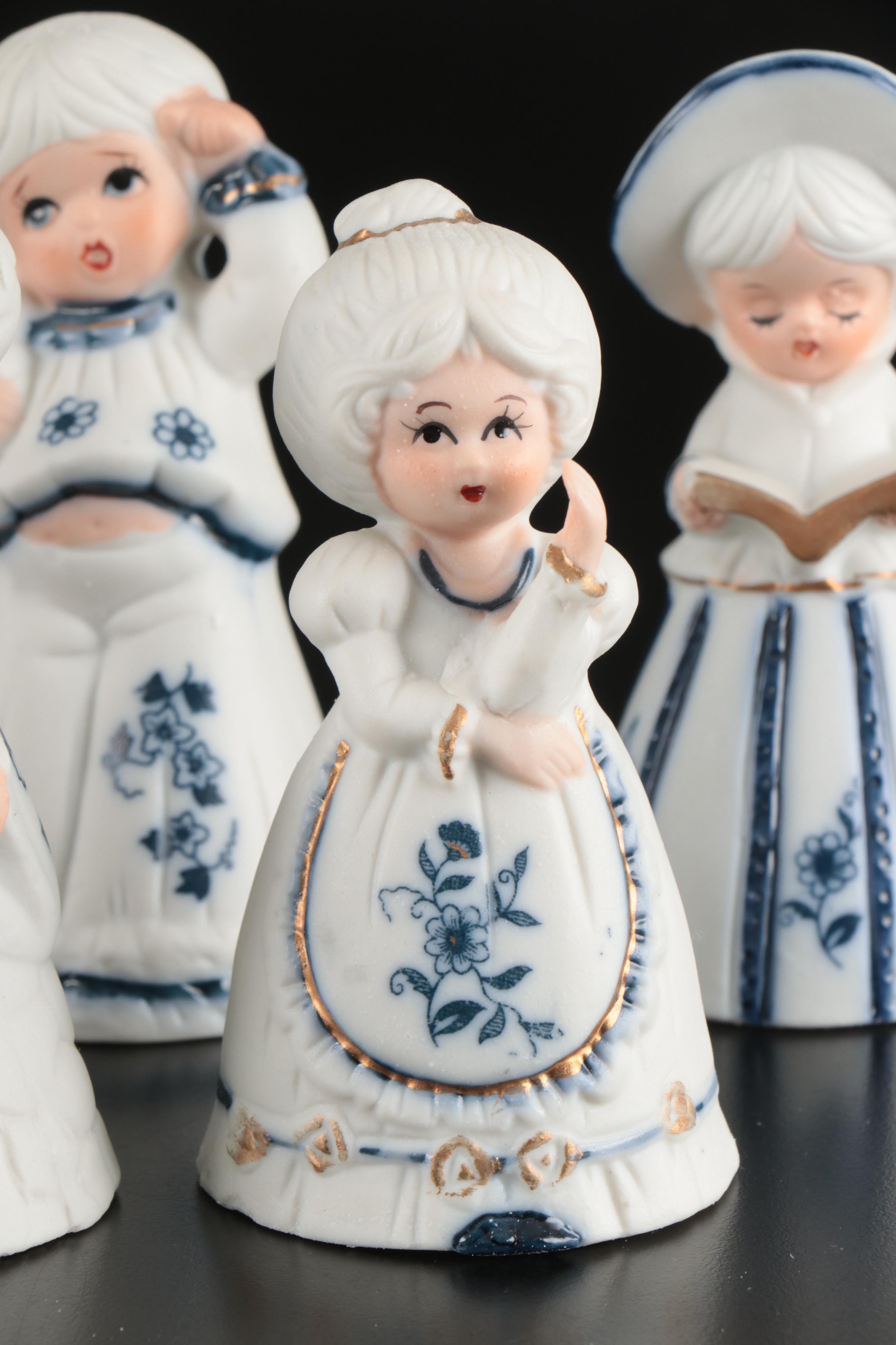 Royal Majestic Figural Bisque Bells, 1980