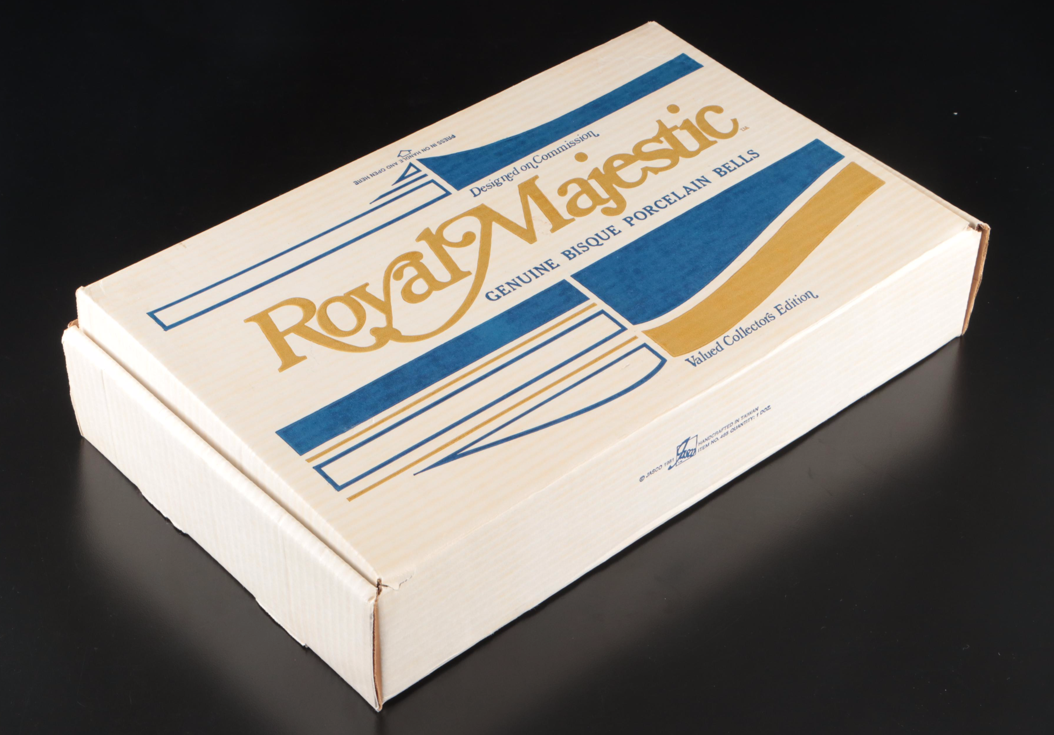Royal Majestic Figural Bisque Bells, 1980