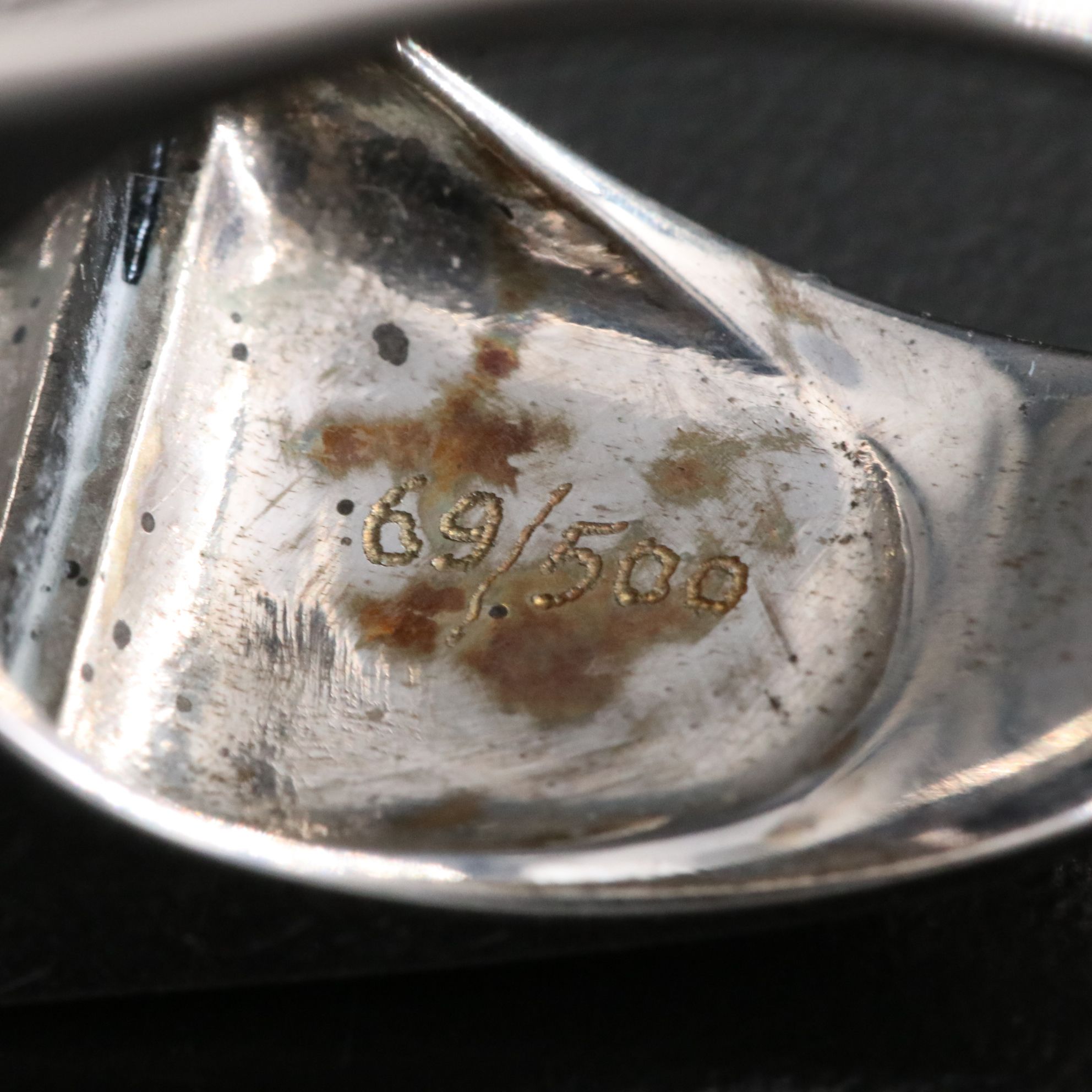 Sevenarts Ltd. Sterling and Black Onyx Erté Samson and Delilah Ring