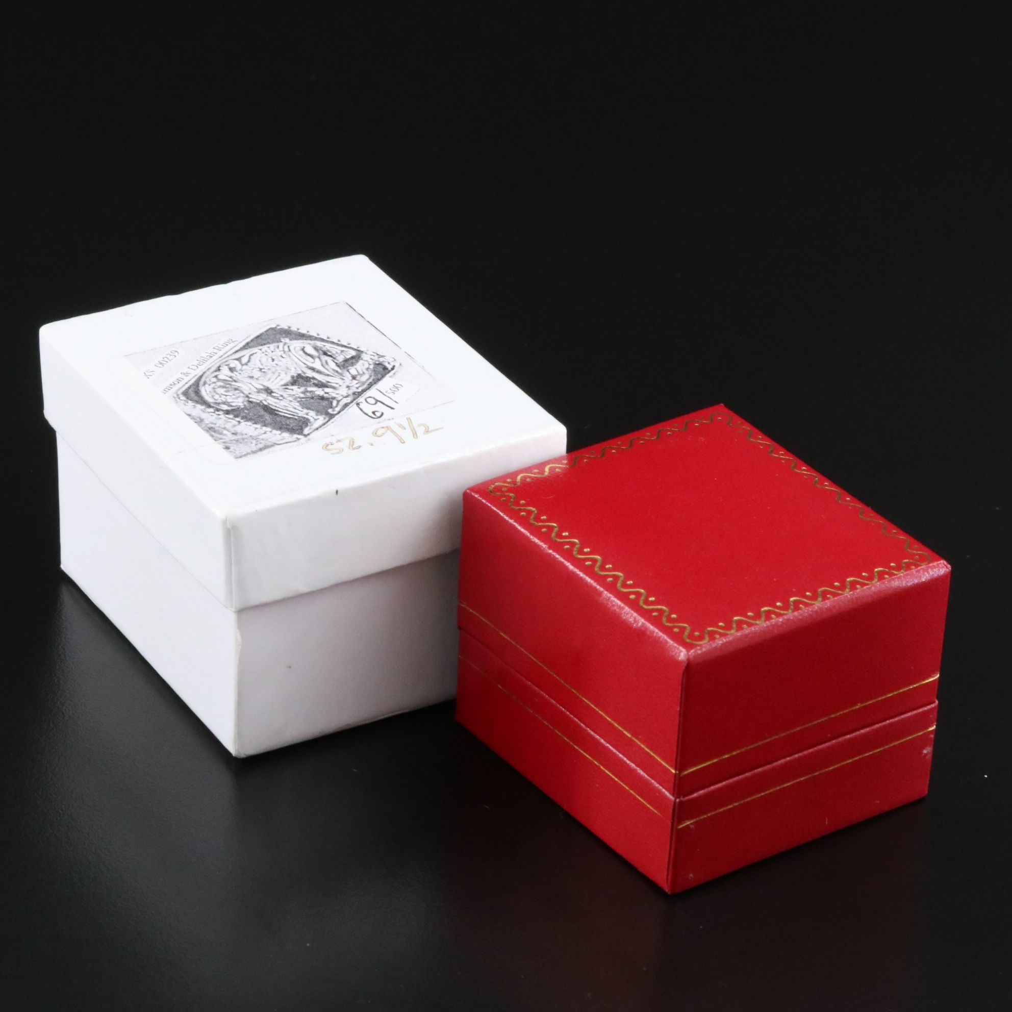 Sevenarts Ltd. Sterling and Black Onyx Erté Samson and Delilah Ring