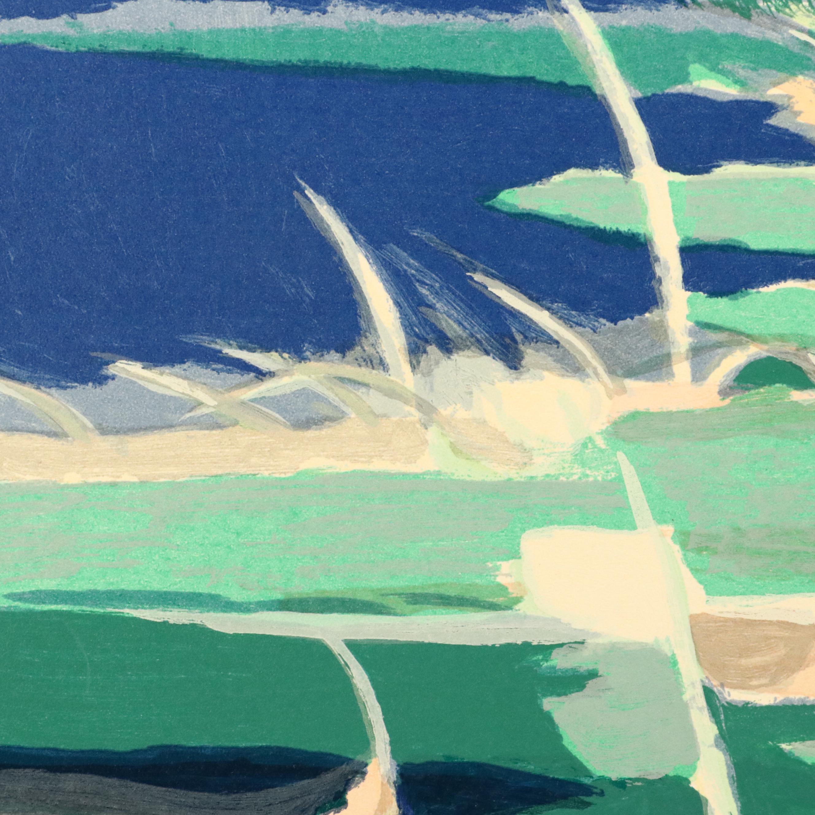 Tadashi Asoma Serigraph "Lilies Afloat"