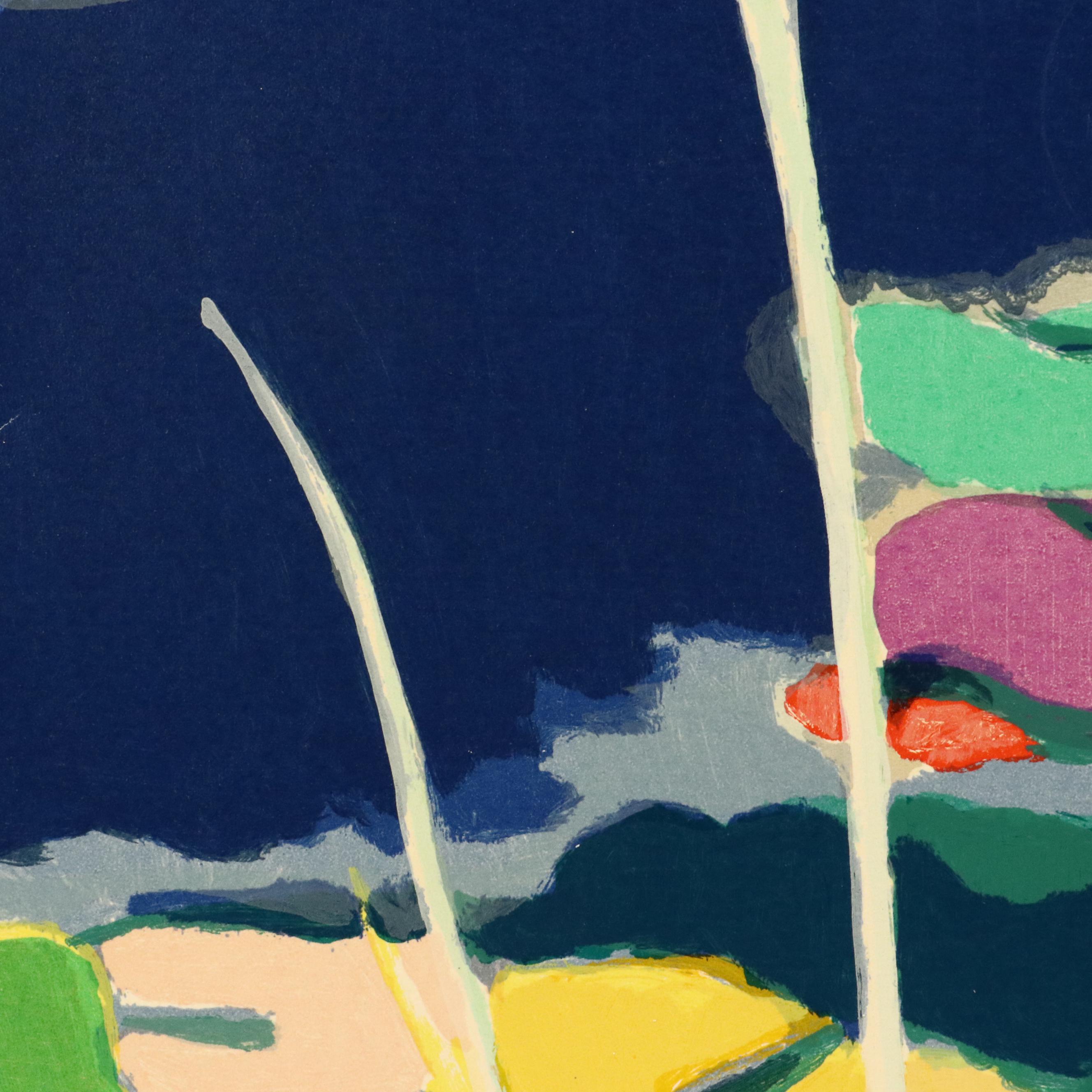 Tadashi Asoma Serigraph "Lilies Afloat"