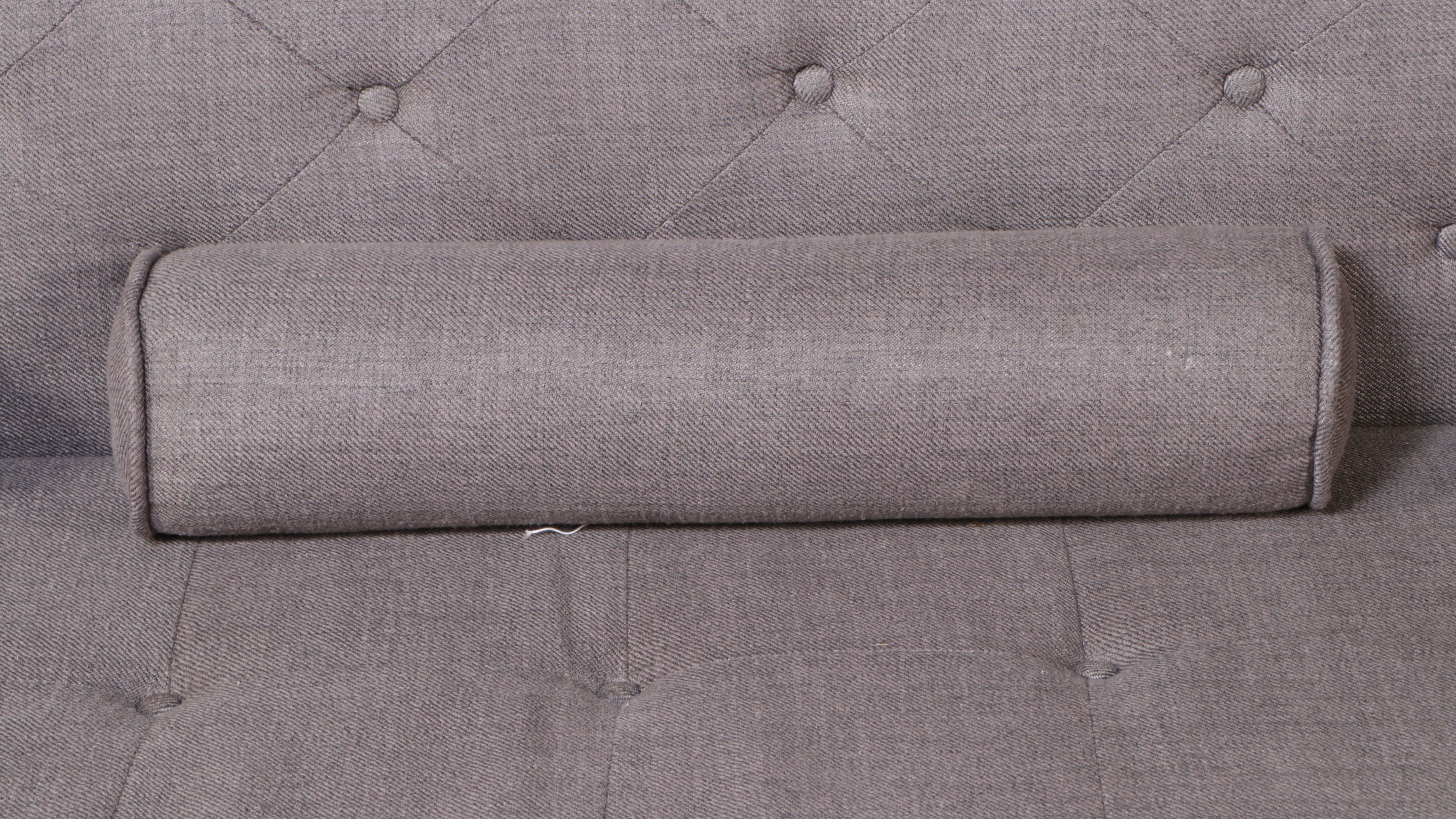 Mid Century Modern Style Wood and Upholstered Sofa