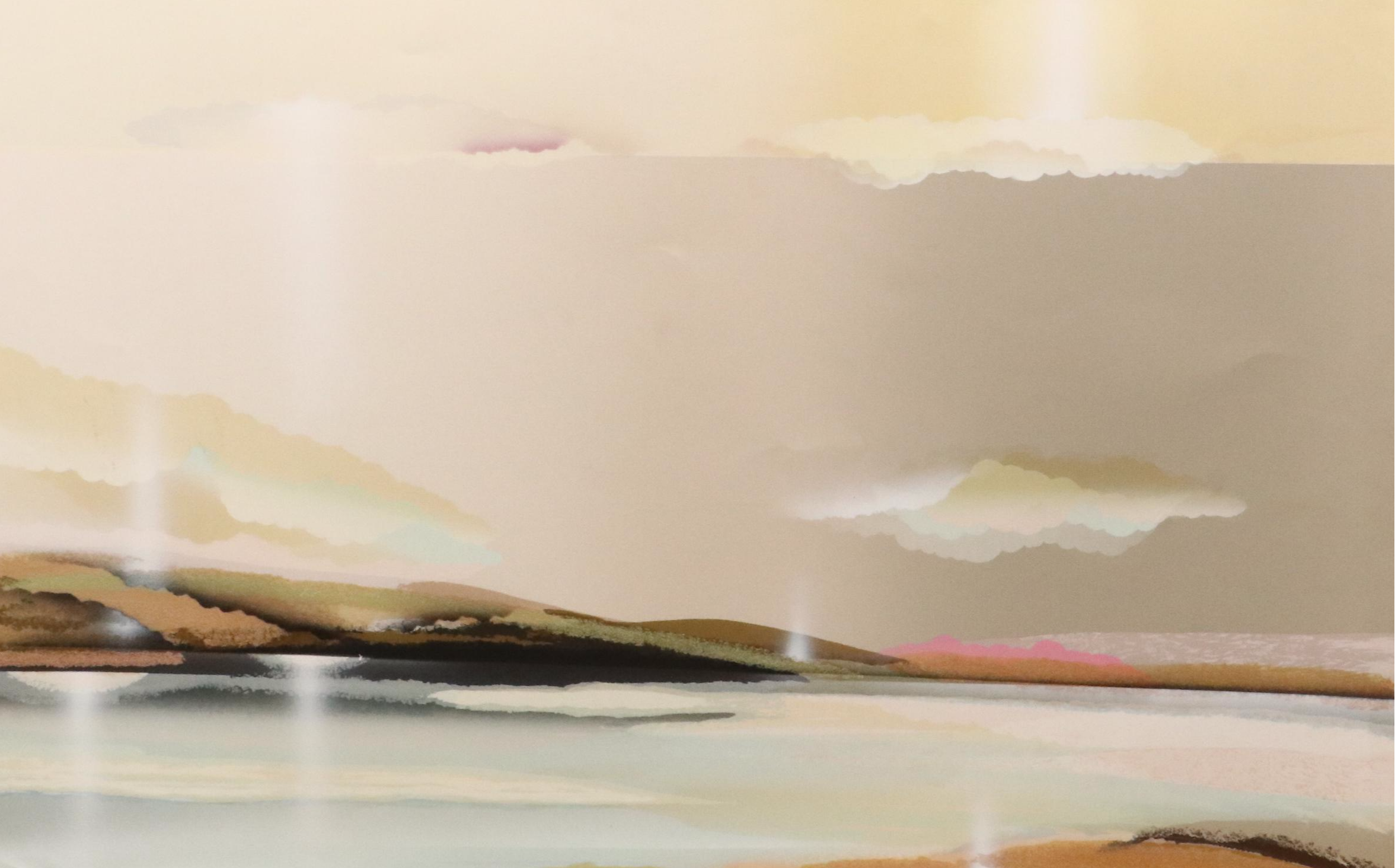 Elba Alvarez Mixed Media Serigraph "Las Lomas"