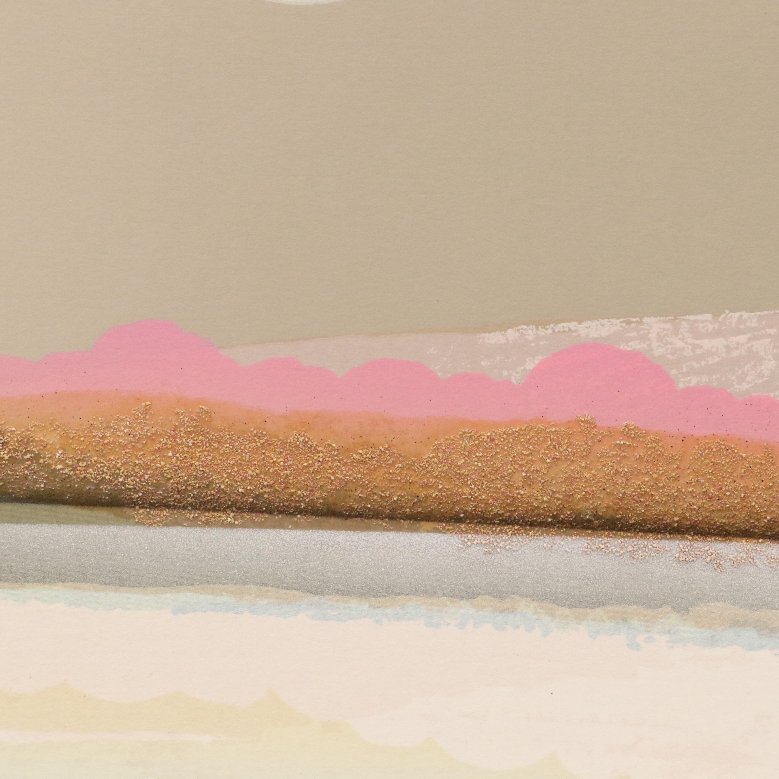 Elba Alvarez Mixed Media Serigraph "Las Lomas"