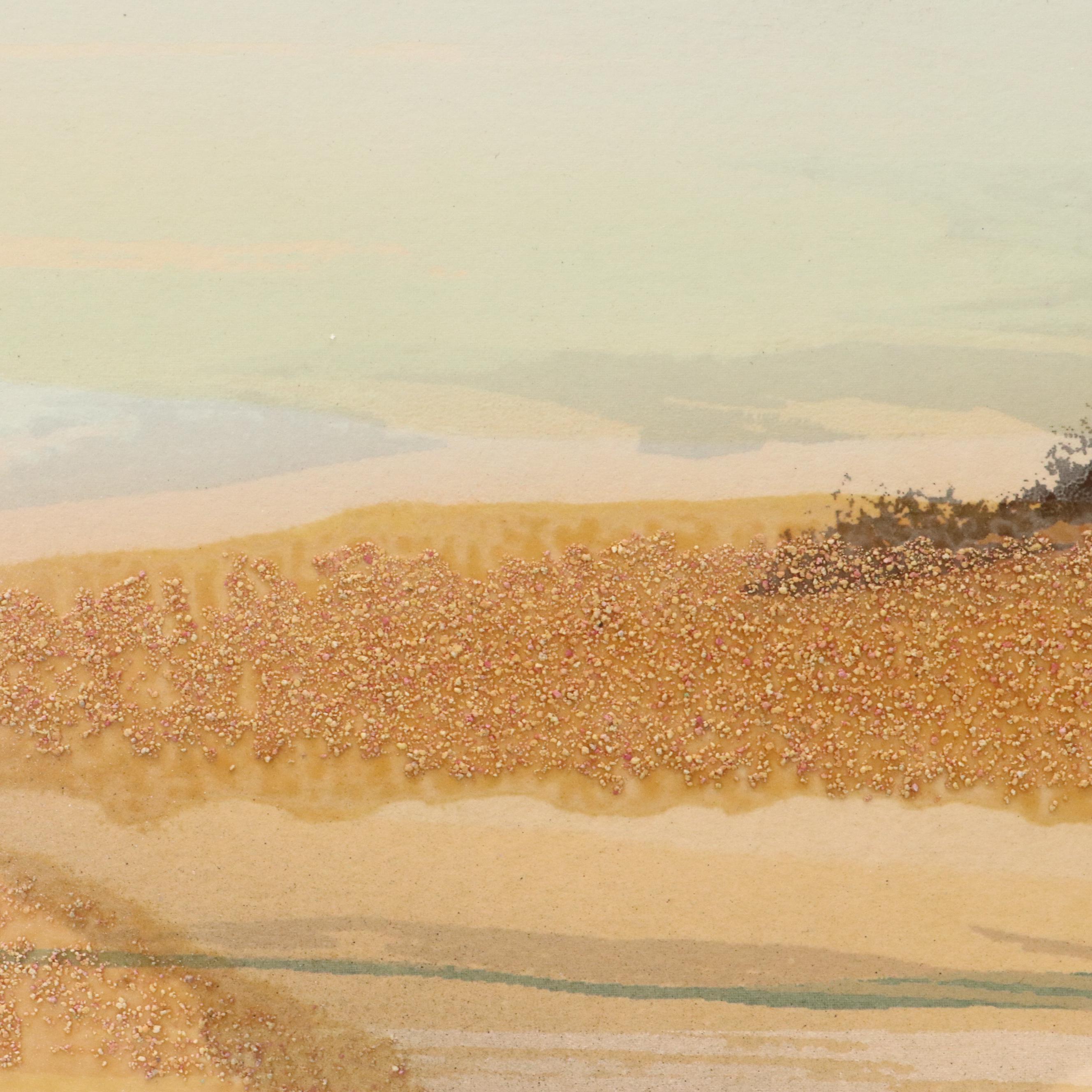 Elba Alvarez Mixed Media Serigraph "Las Lomas"