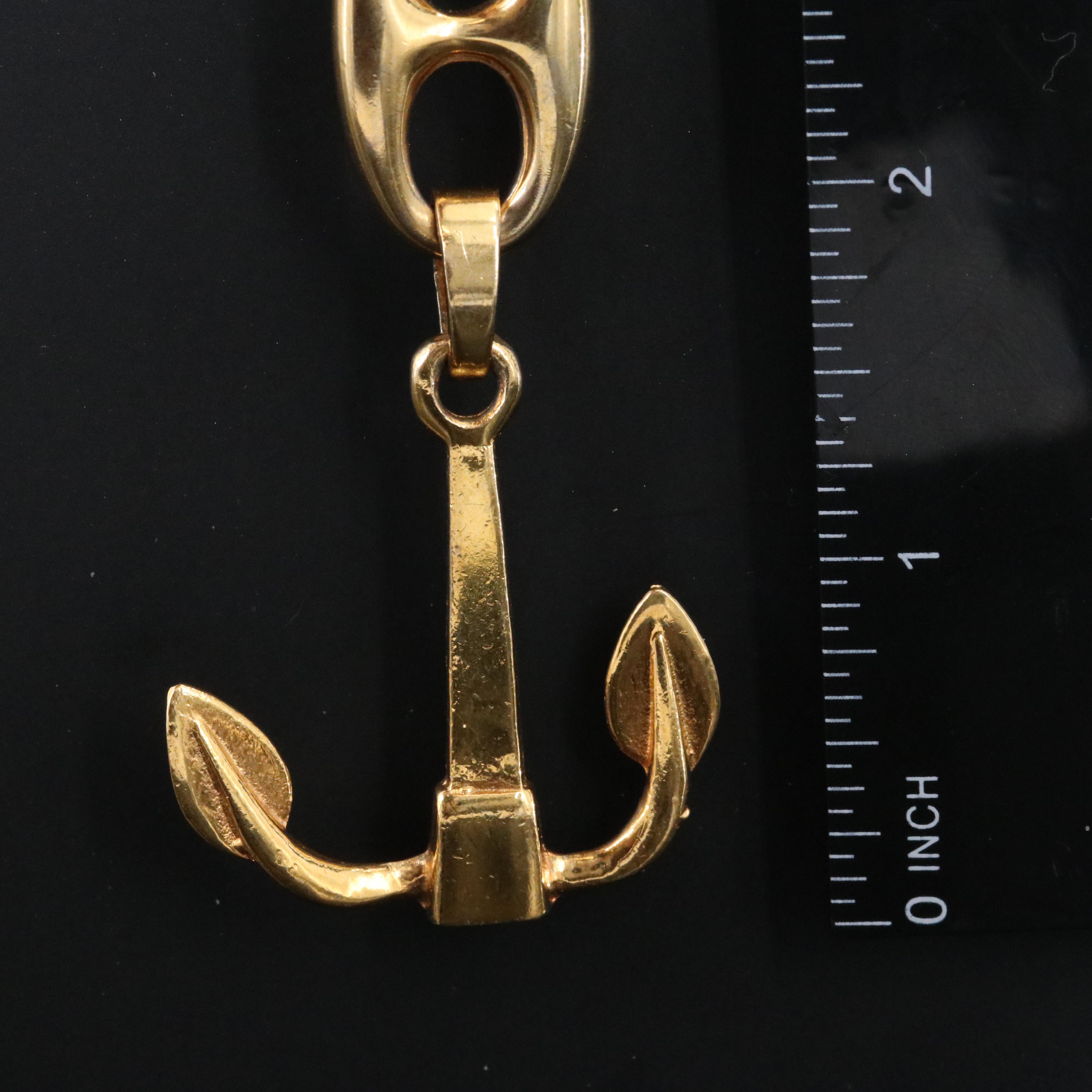 Vintage Gucci Anchor and Maritime Link Chain Belt