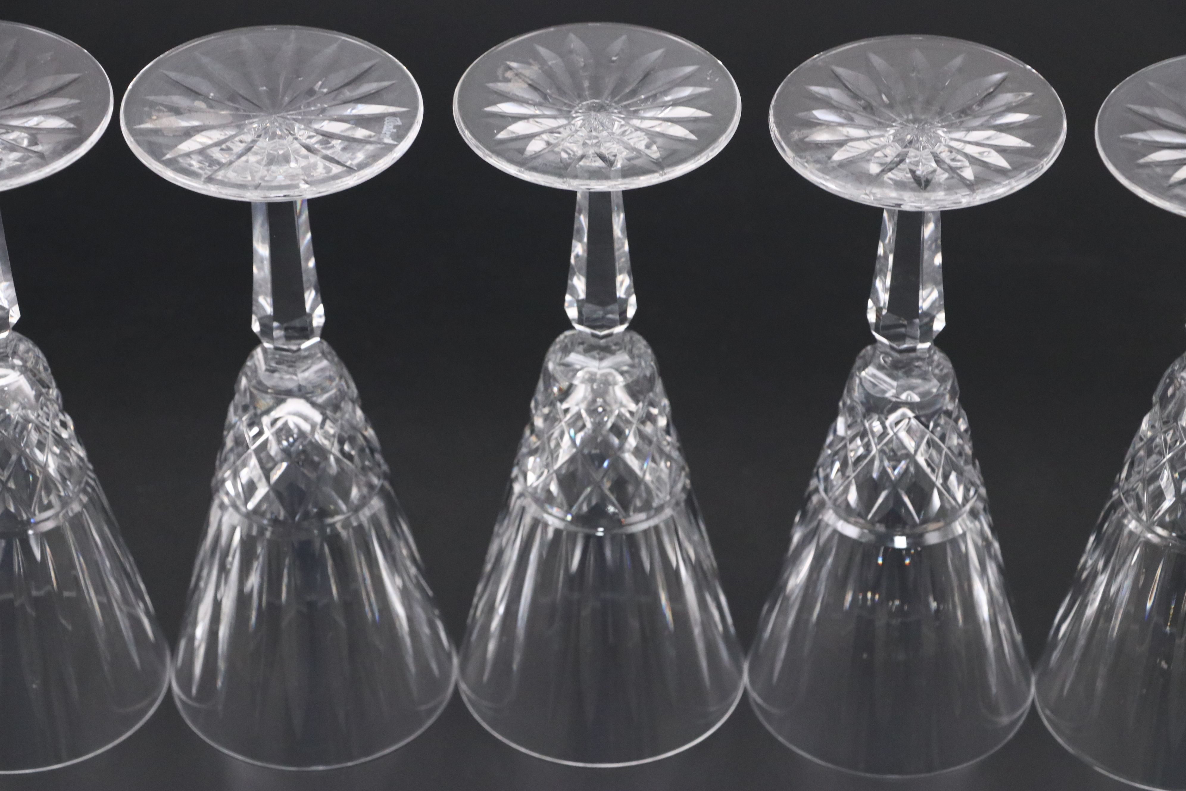 Waterford "Maeve" Crystal Fluted Glasses, Late 20th/Early 21st Century