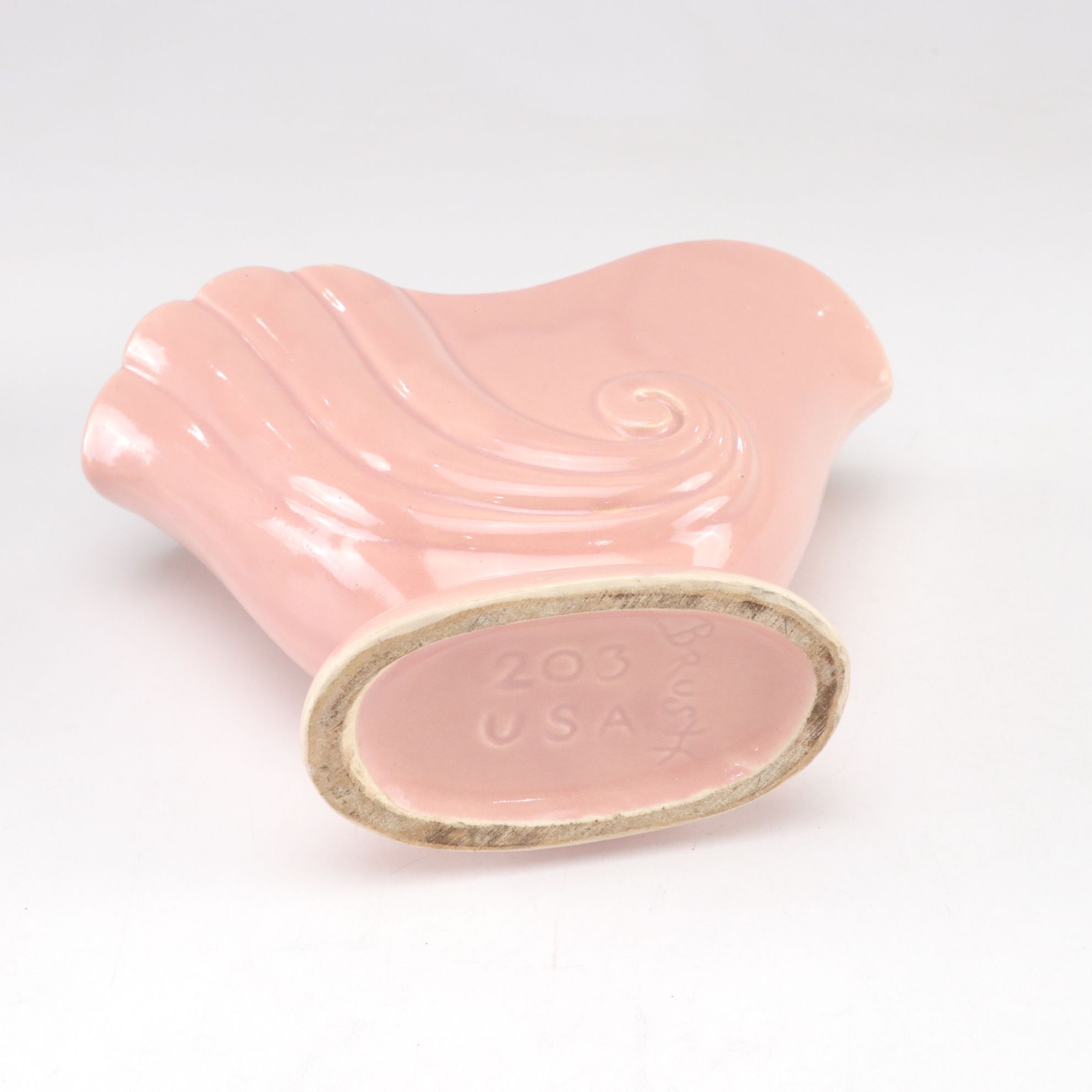 Brush McCoy Vase and Imperial Glass Satin Bowl Featured in Tabletop Collection