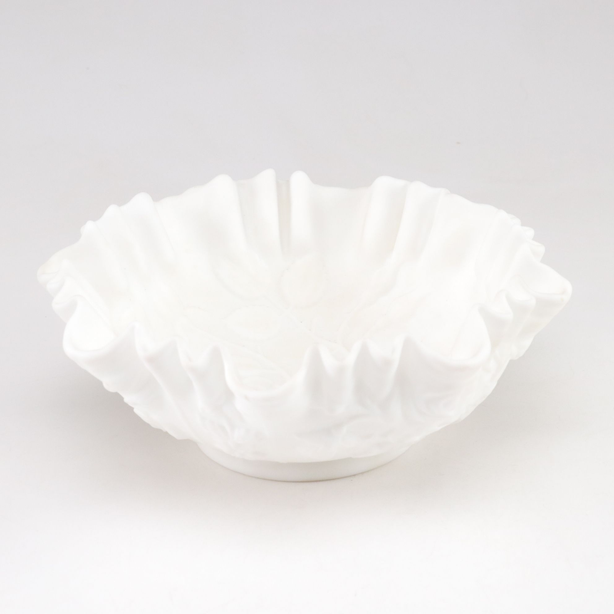 Brush McCoy Vase and Imperial Glass Satin Bowl Featured in Tabletop Collection