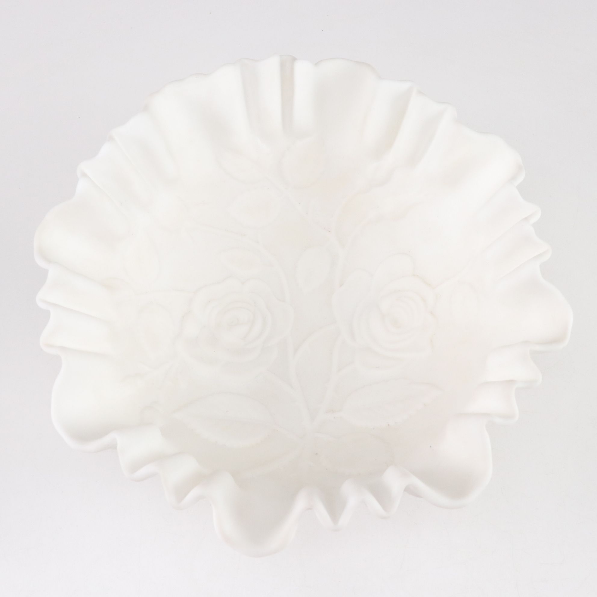 Brush McCoy Vase and Imperial Glass Satin Bowl Featured in Tabletop Collection