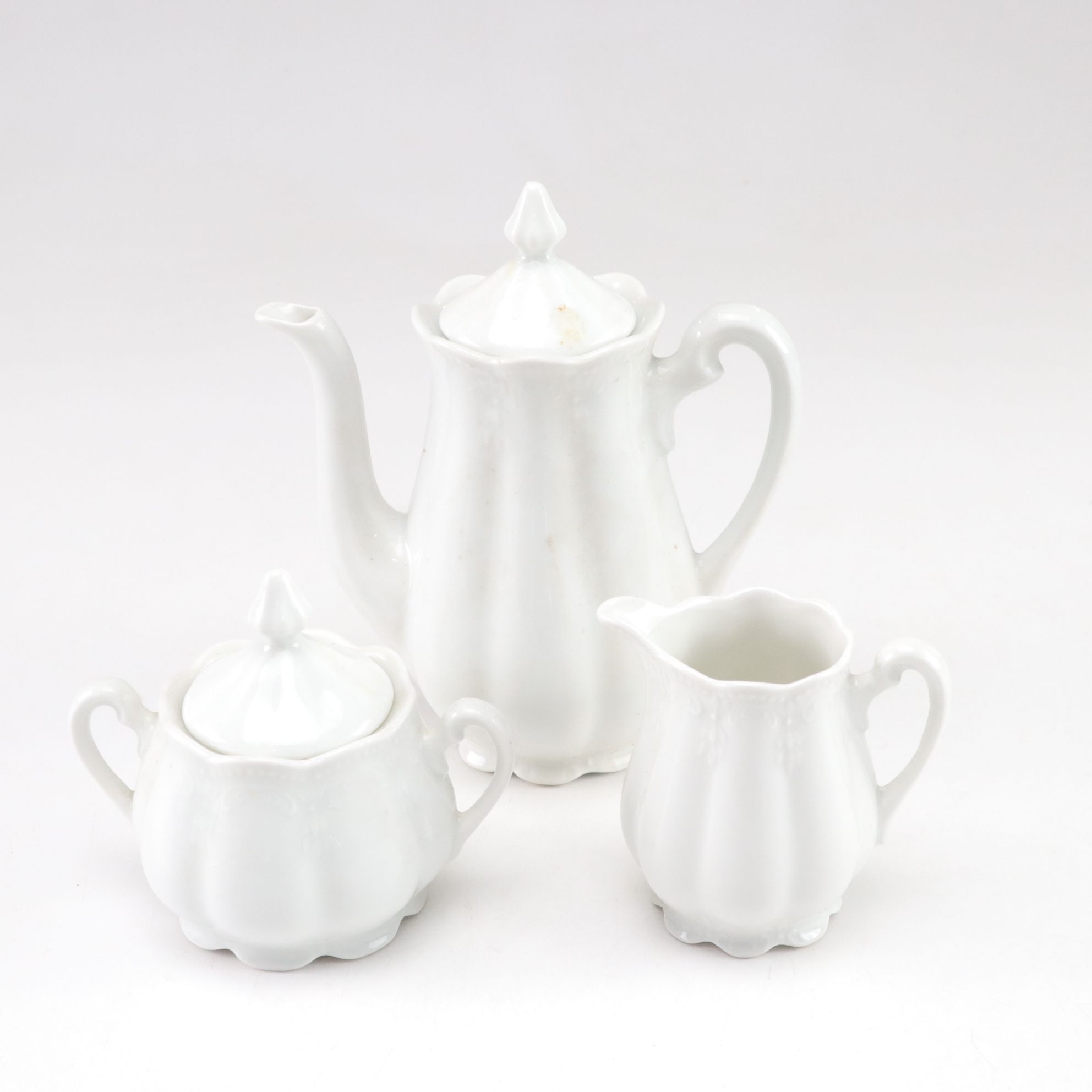 Brush McCoy Vase and Imperial Glass Satin Bowl Featured in Tabletop Collection