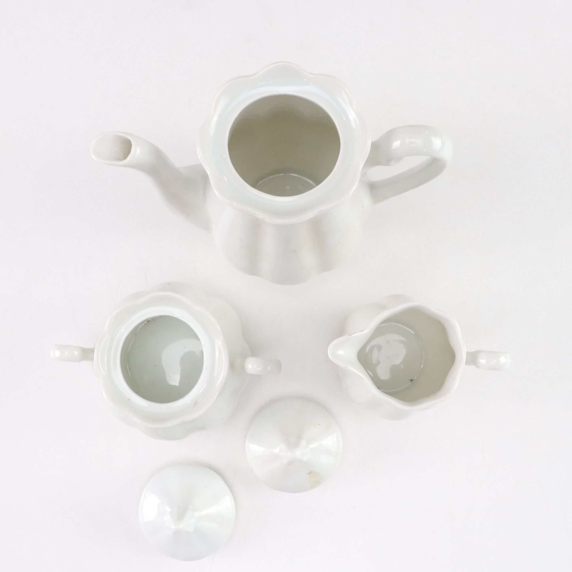 Brush McCoy Vase and Imperial Glass Satin Bowl Featured in Tabletop Collection