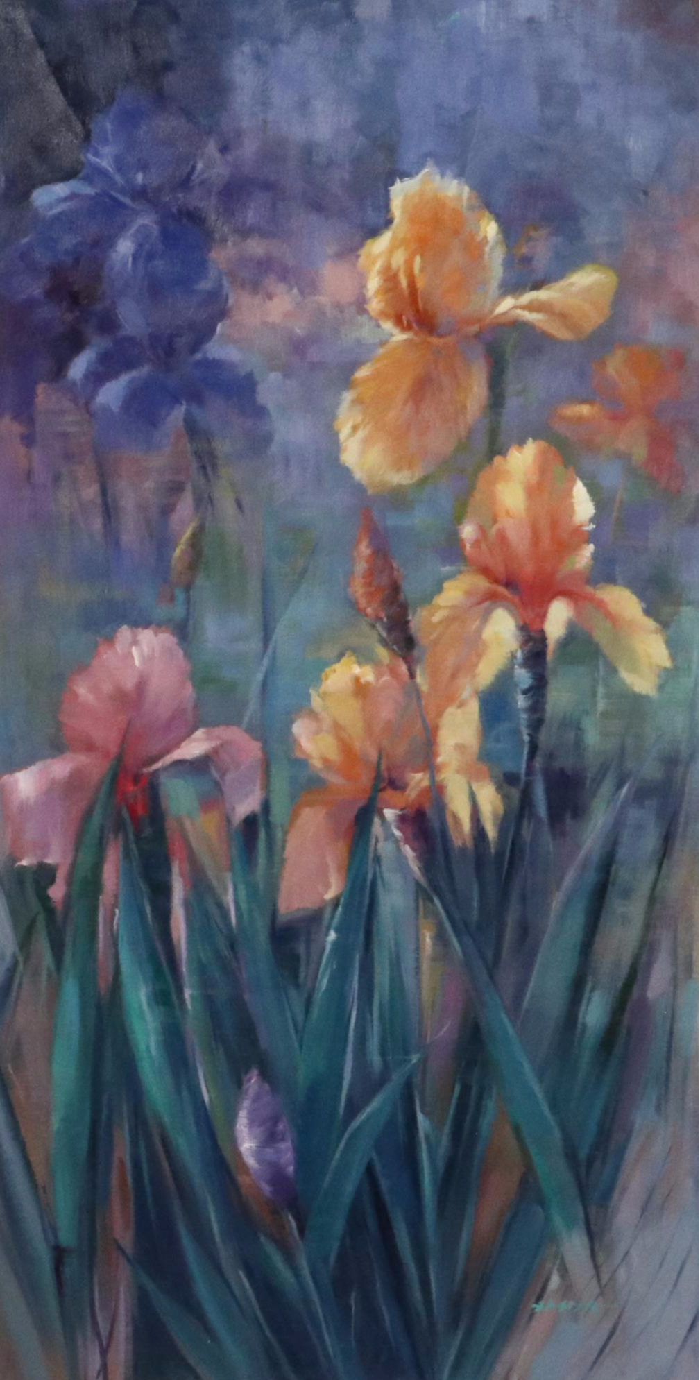 Sasha Floral Oil Painting, 21st Century