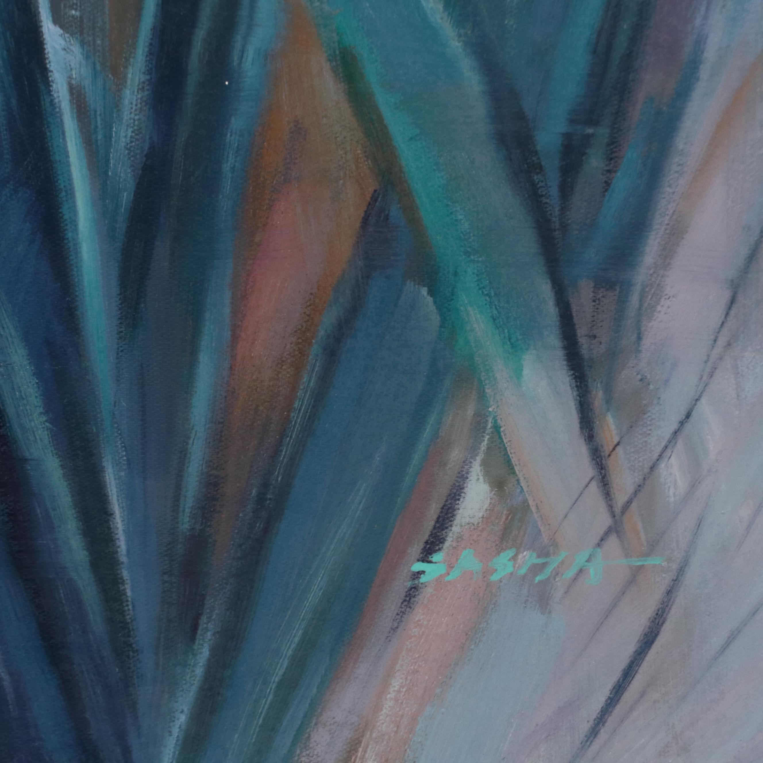 Sasha Floral Oil Painting, 21st Century