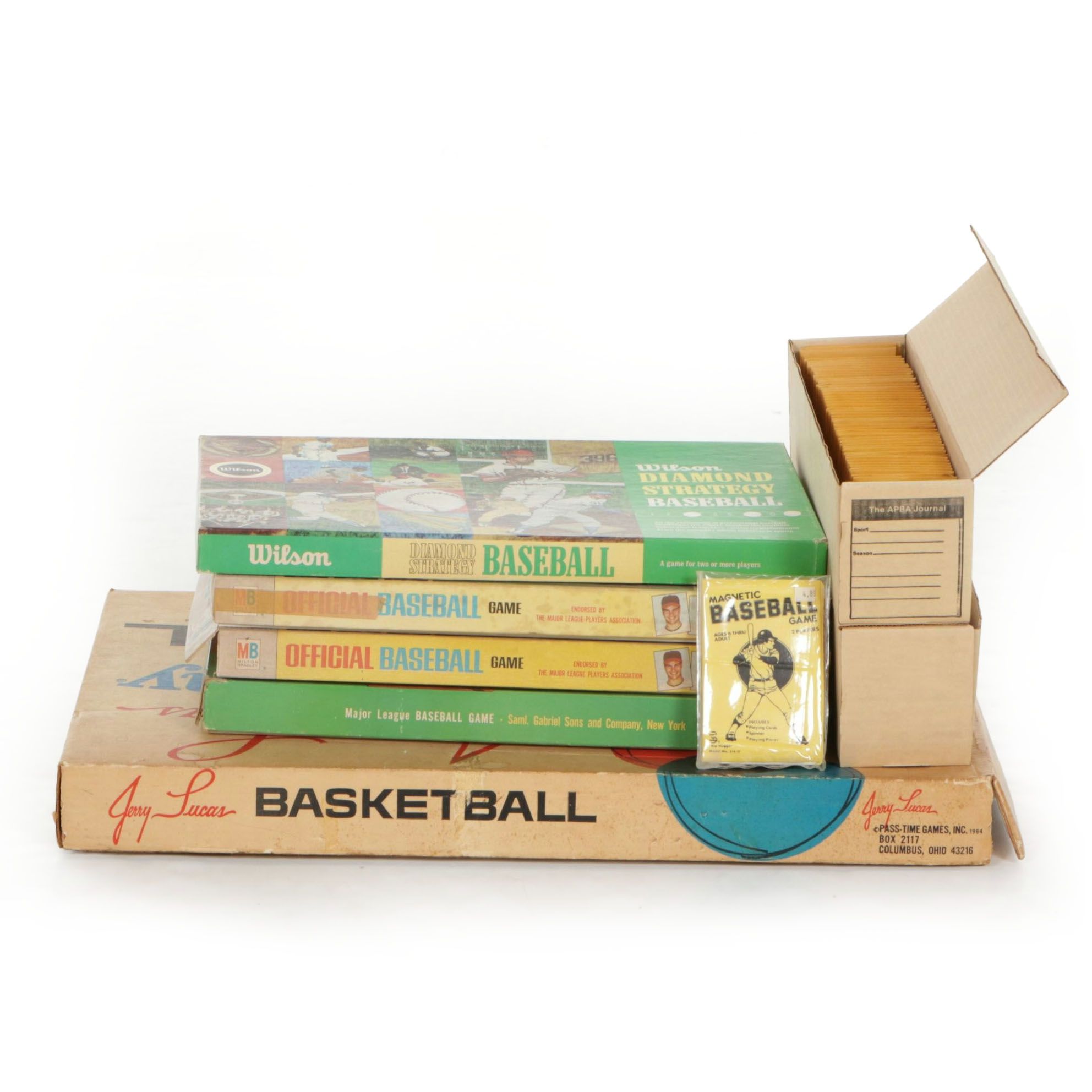 Wilson "Diamond Strategy Baseball" with Other Baseball & Basketball Board Games