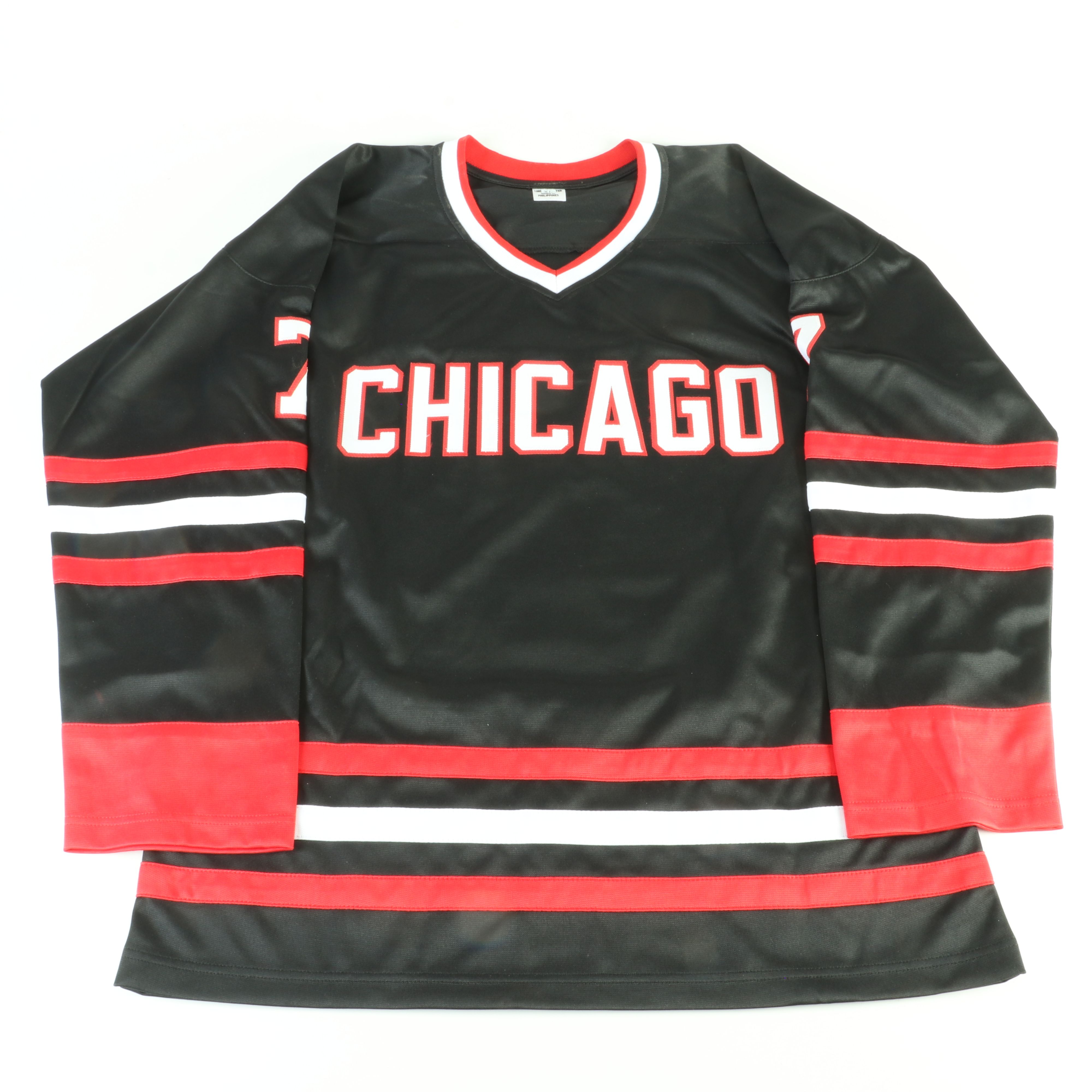 Chris Chelios Signed “HOF 2013” Chicago Blackhawks Hockey Jersey, Beckett