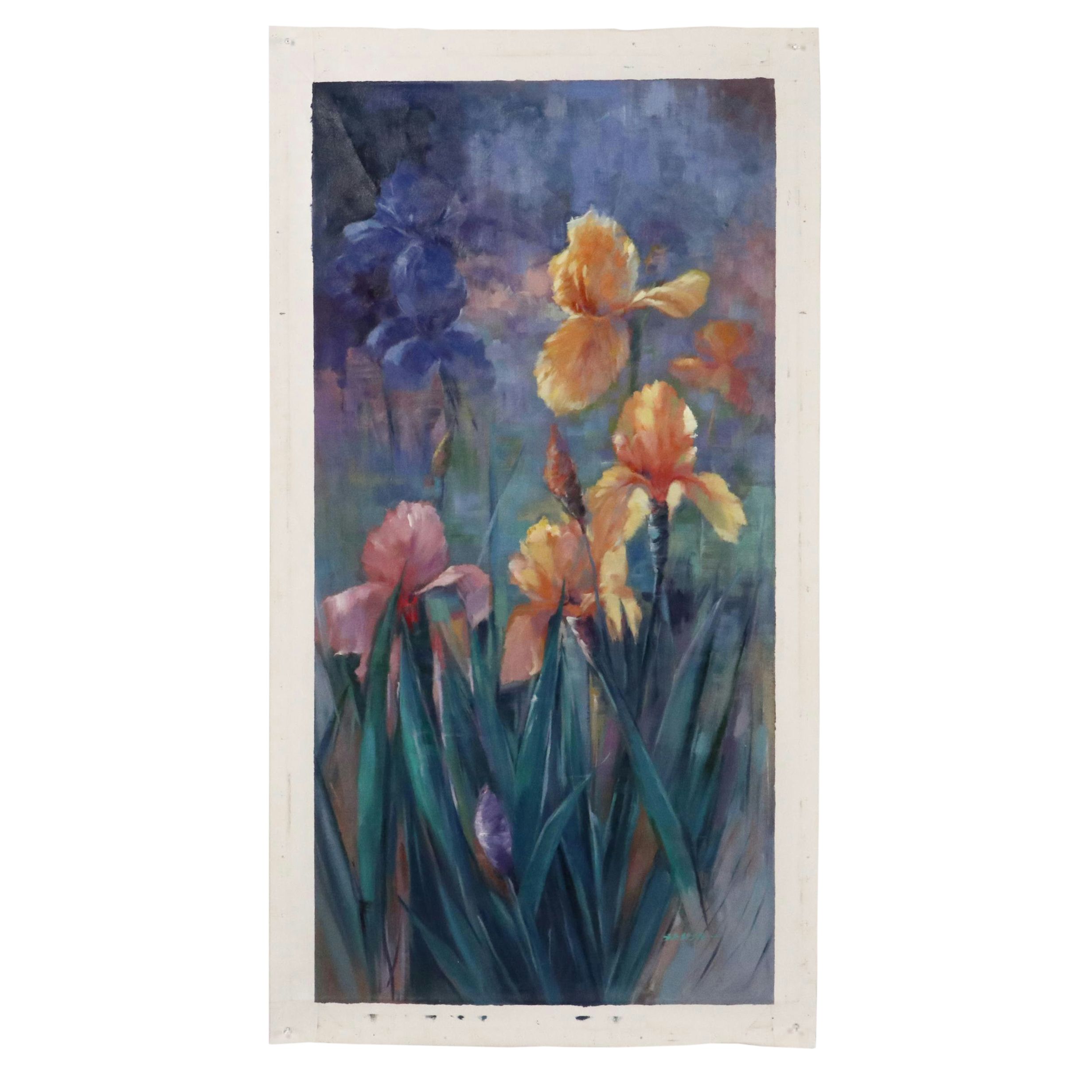 Sasha Floral Oil Painting, 21st Century