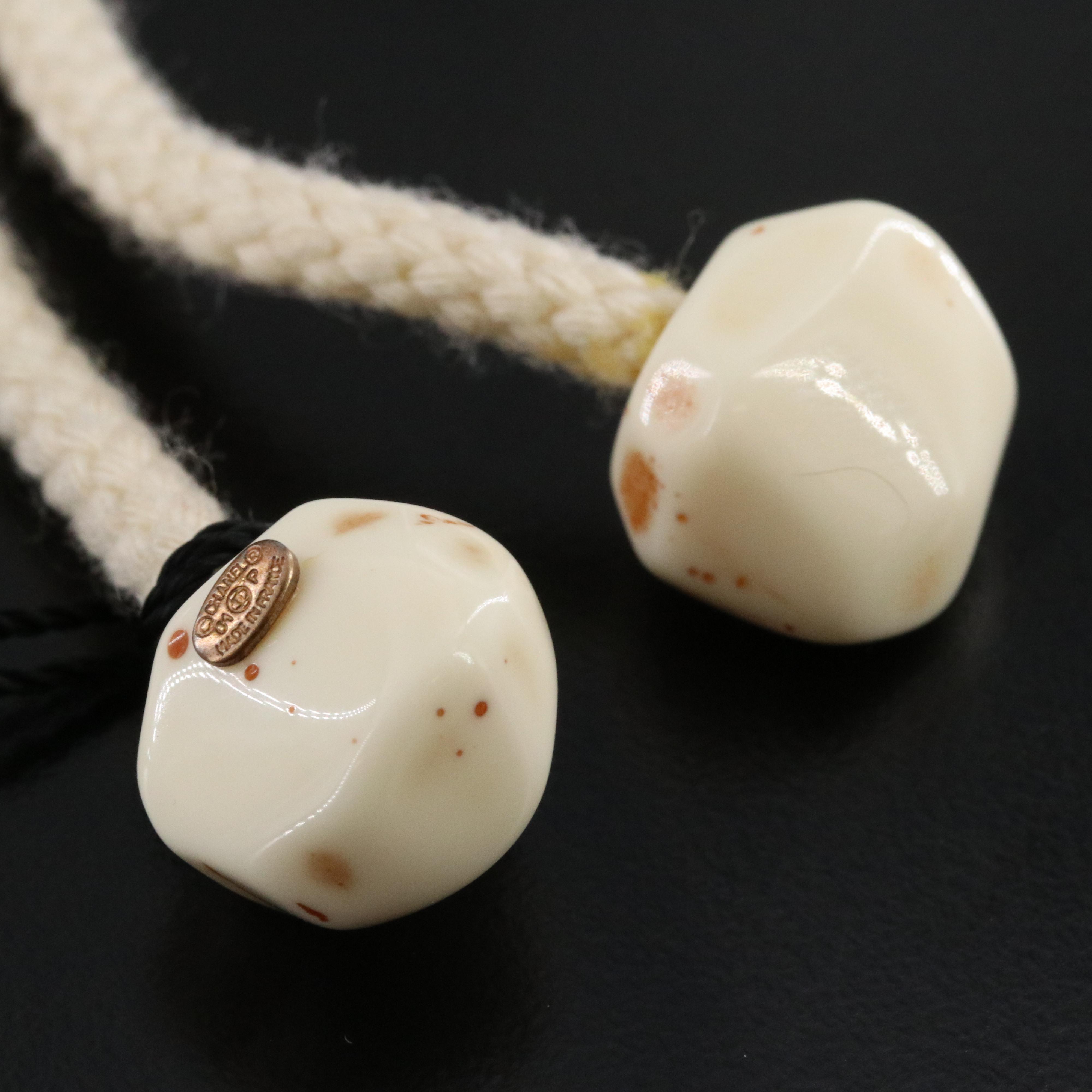 Chanel CC Pendant Cord Necklace 2001