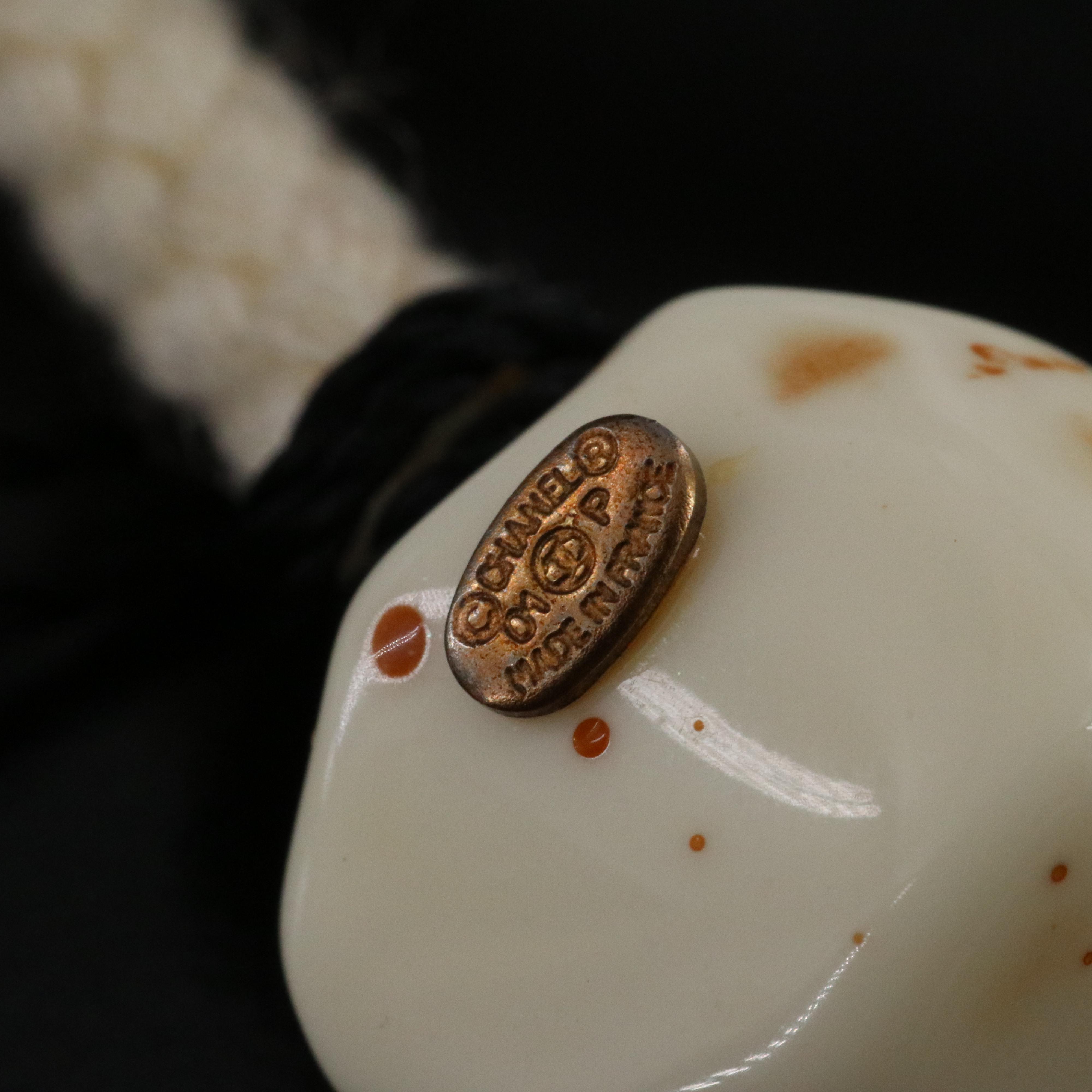 Chanel CC Pendant Cord Necklace 2001