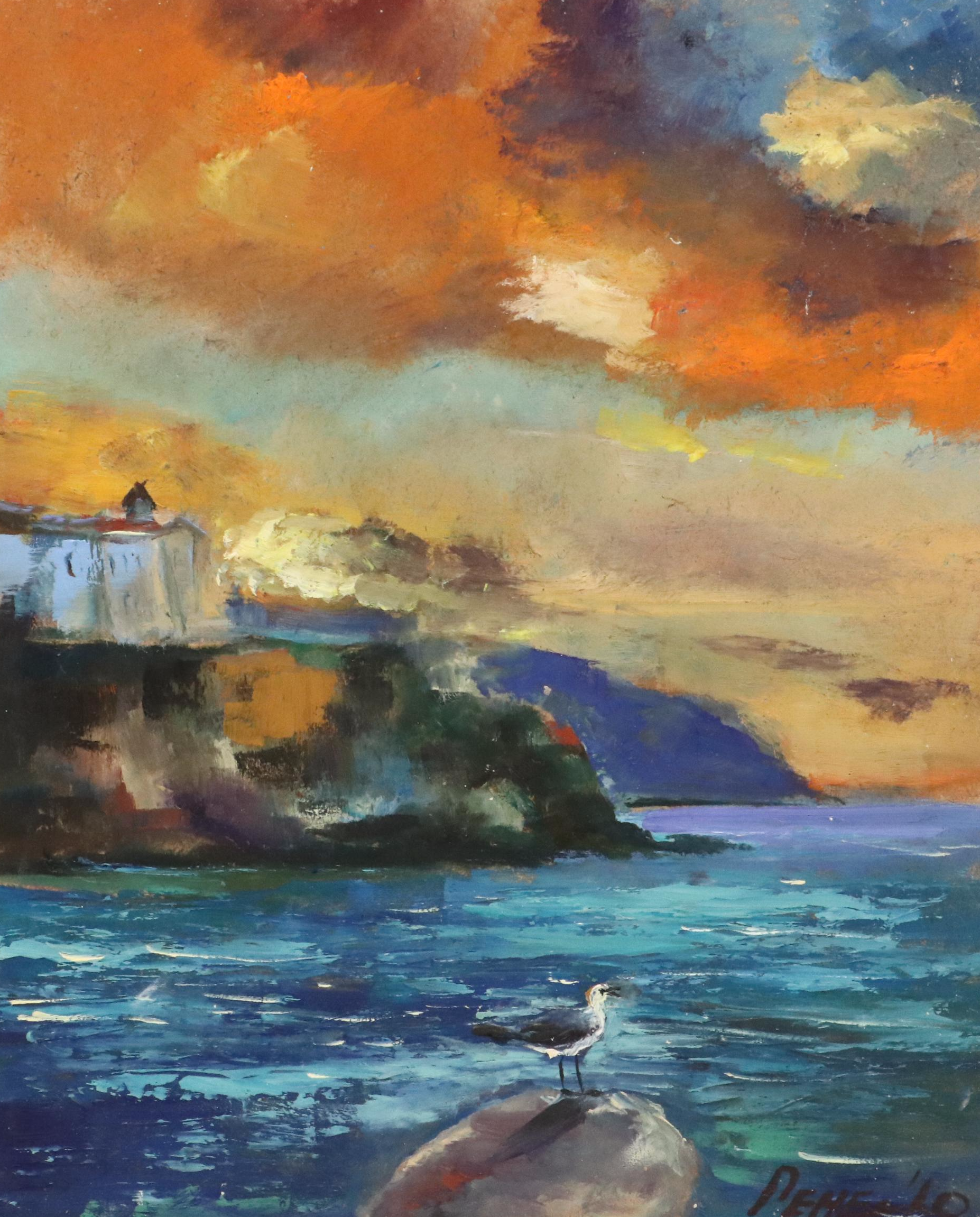 Natalie Demenko Coastal Landscape Oil Painting, 21st Century