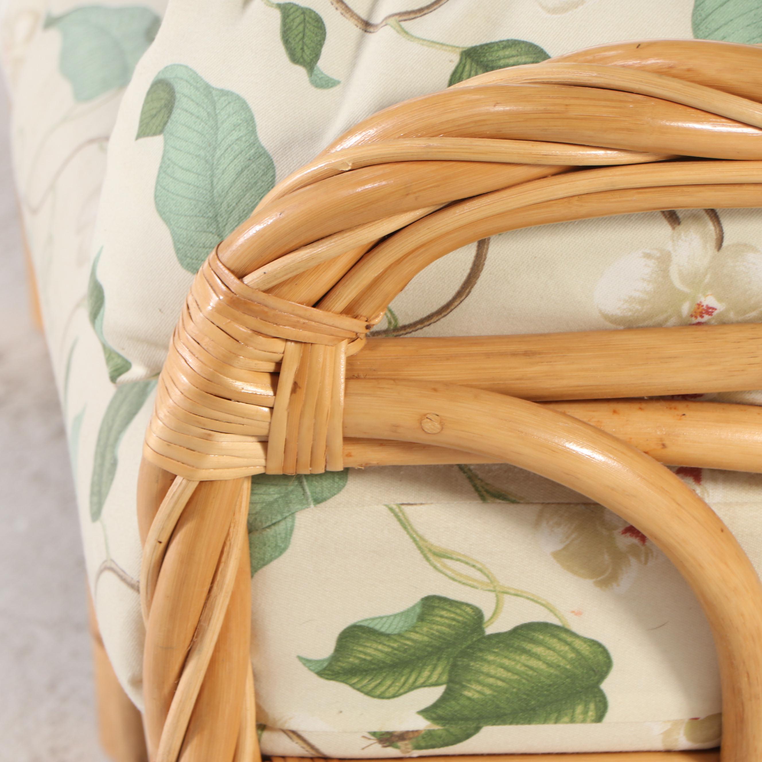 Rattan Patio Sofa and Coffee Table