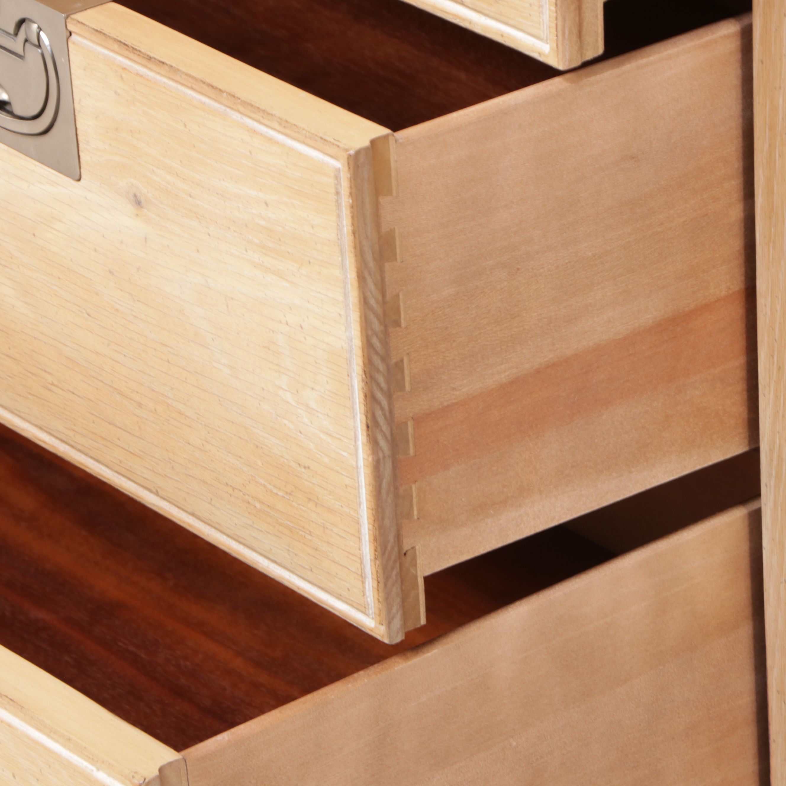 Henredon Bleached Cerused Oak Chinese Style Armoire