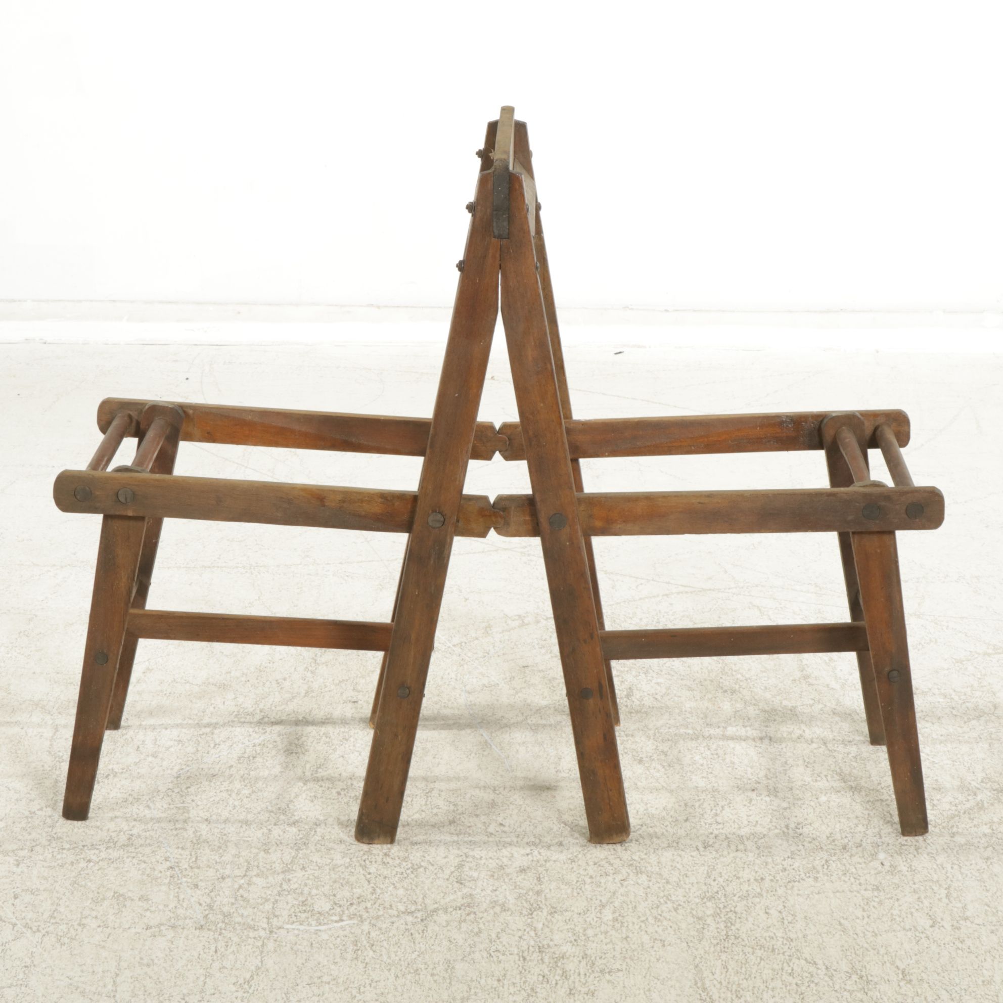 Wooden Folding Wash Tub Stand