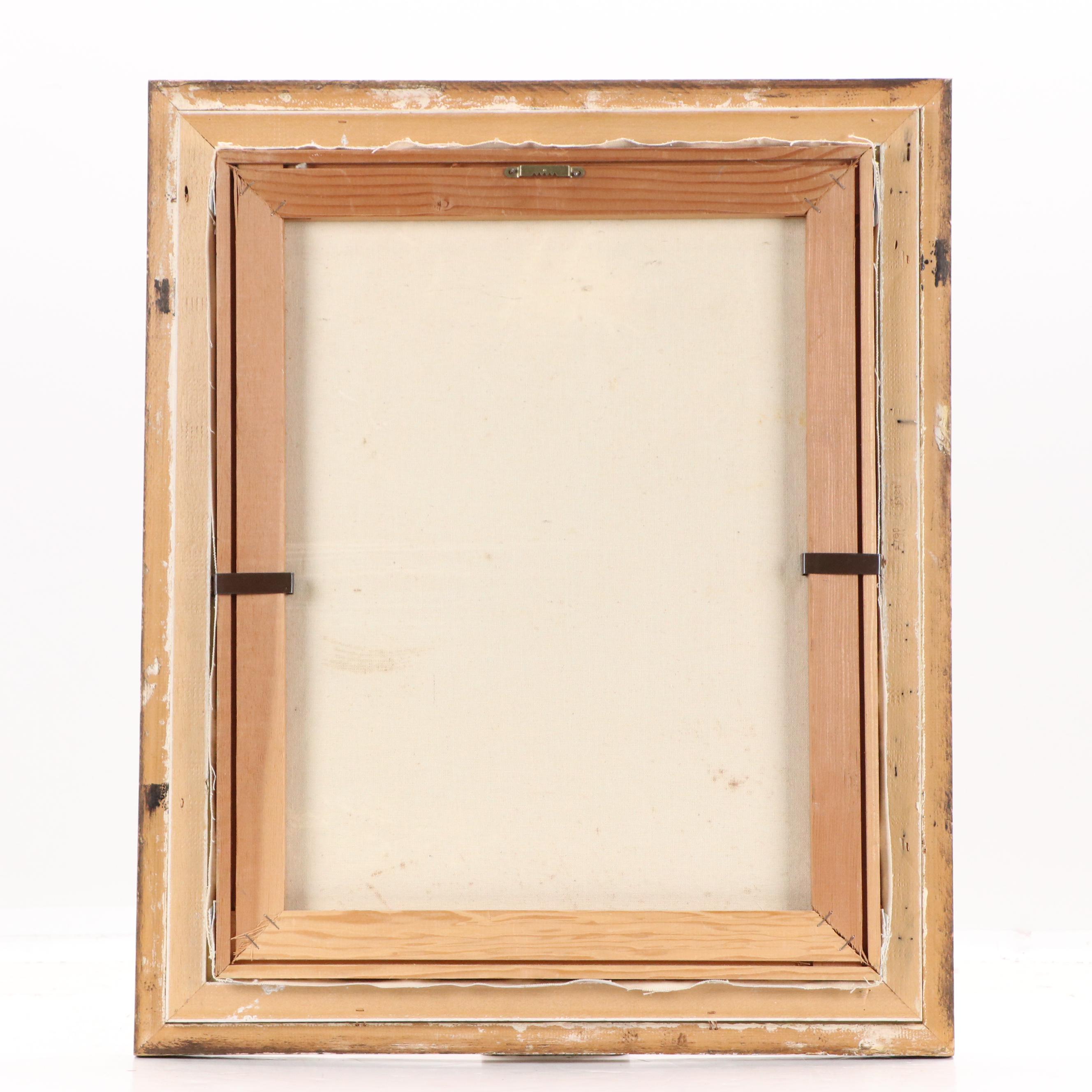 Impressionistic Oil Painting of Beach Landscape with Seagulls