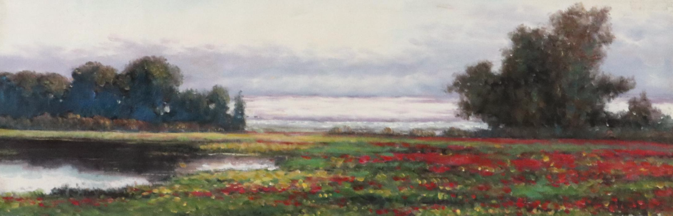 N. Ming Landscape Oil Painting, 21st Century