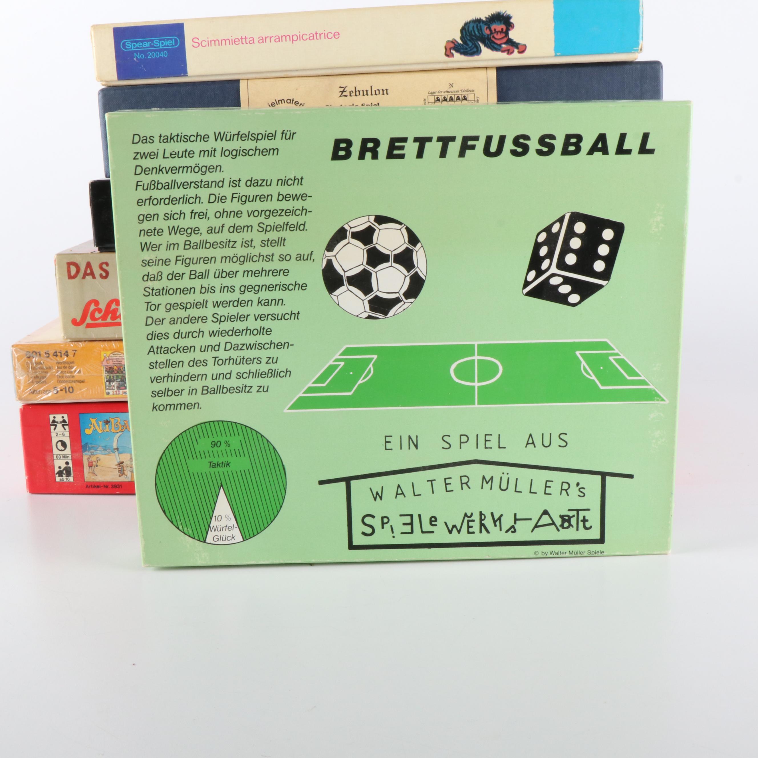 Assortment of German Language Strategy and Action Board Games