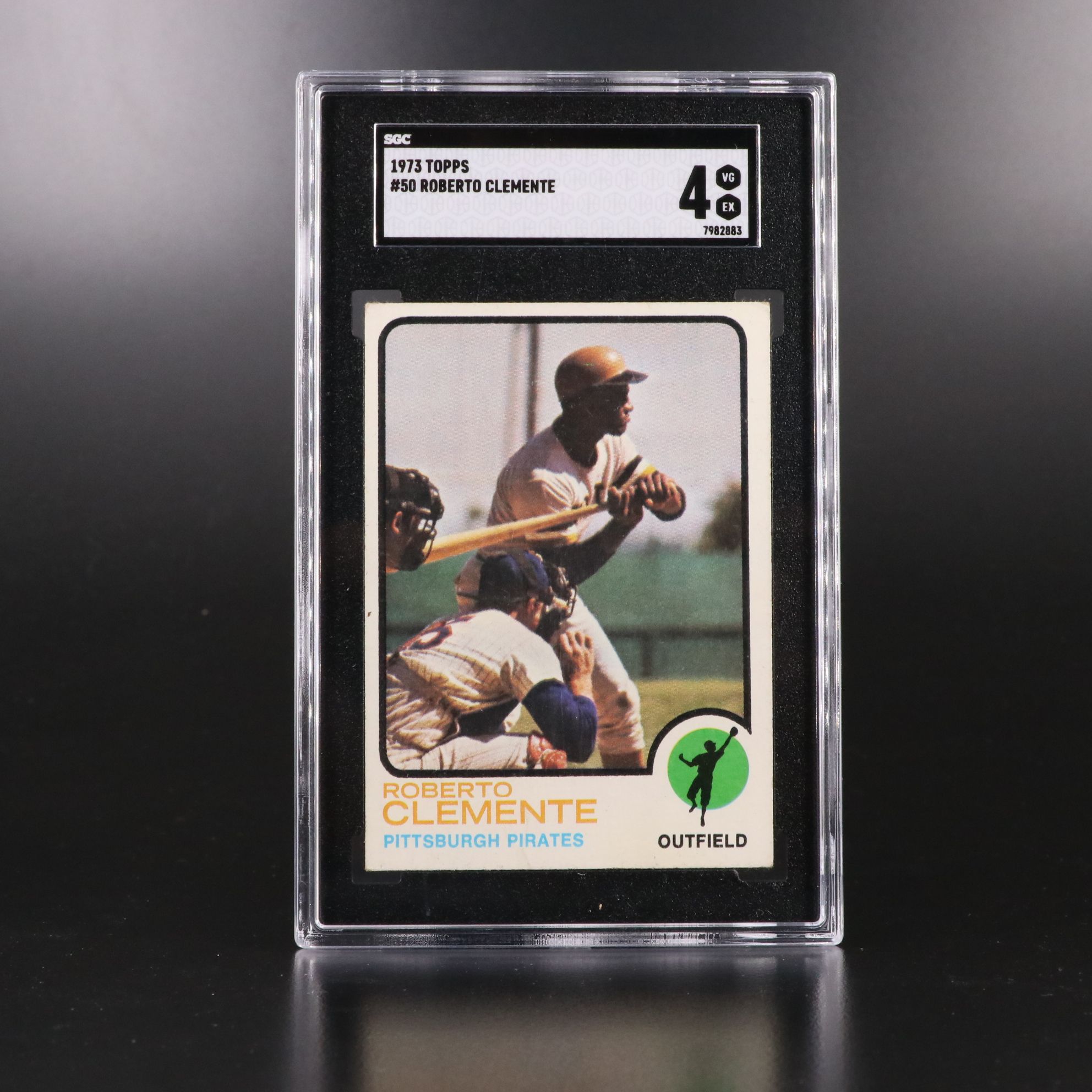 1973 Topps Hank Aaron and Roberto Clemente SGC Graded Baseball Cards