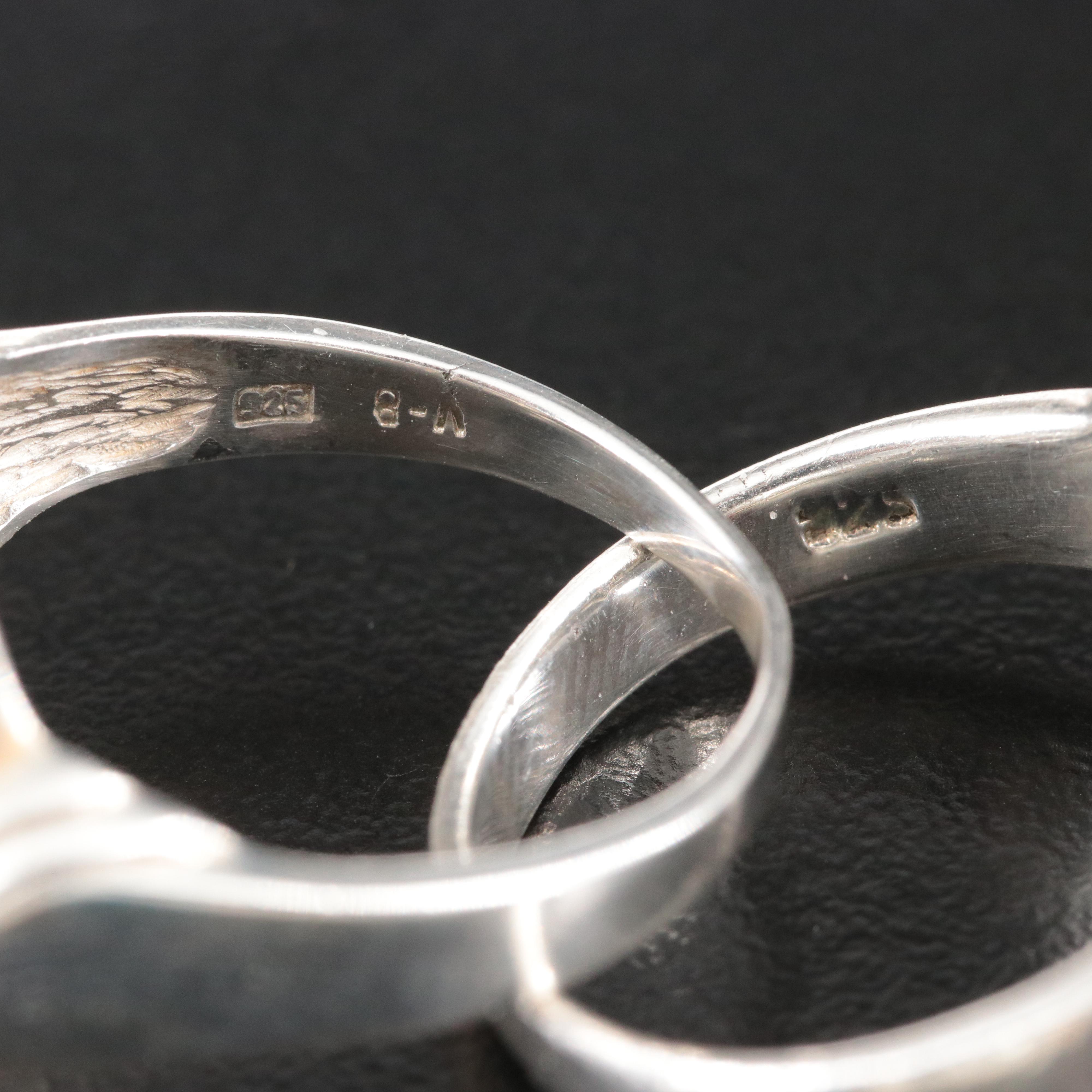 Sterling and Gold-Filled Gemstone Bracelet and Rings