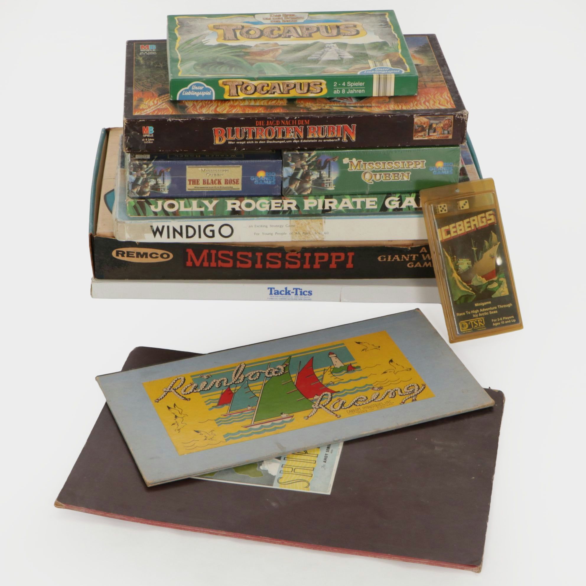 "Mississippi Queen" with Expansion Pack and More Boating Board Games