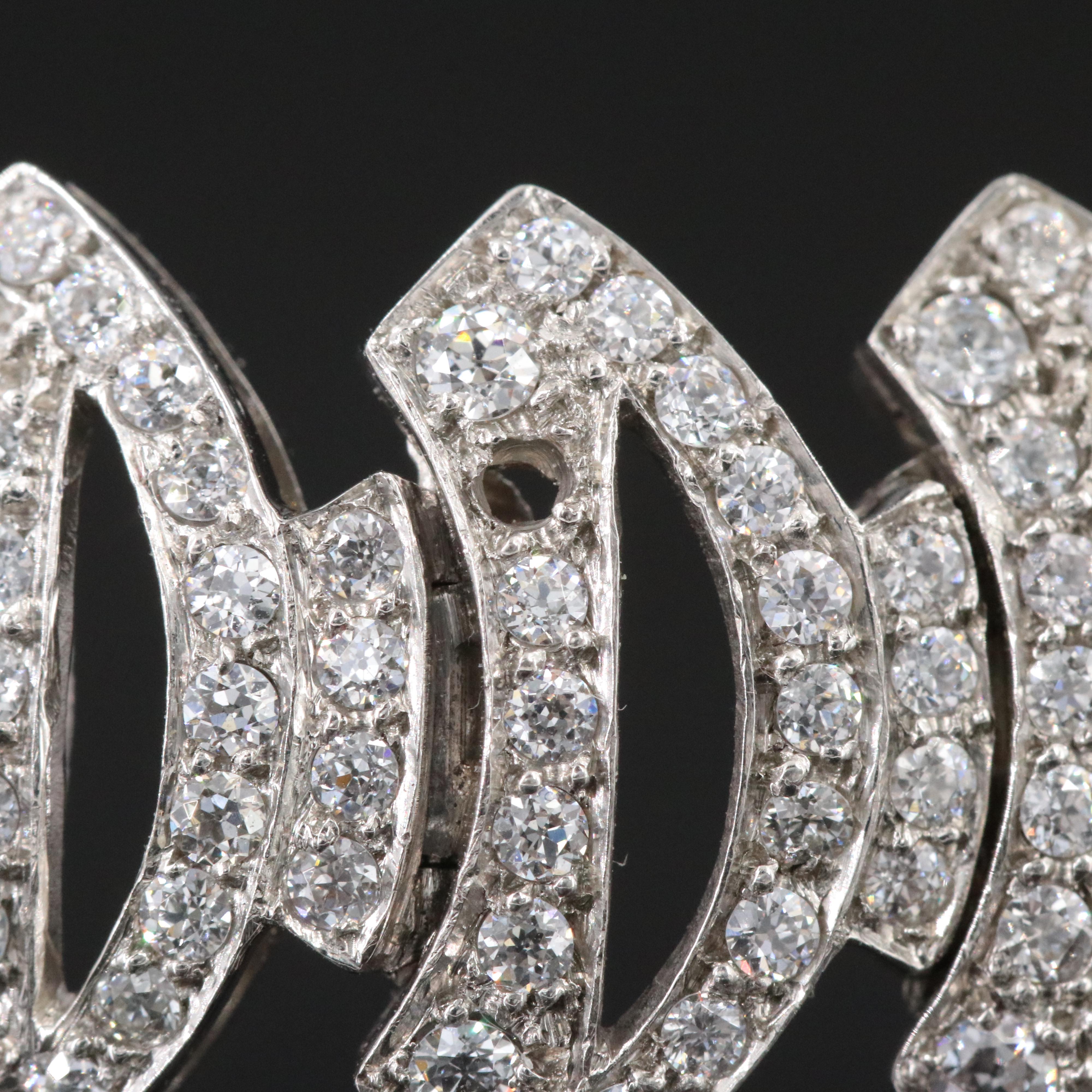 Tiffany & Co. Art Deco Platinum Jadeite and 11.08 CTW Diamond Bracelet