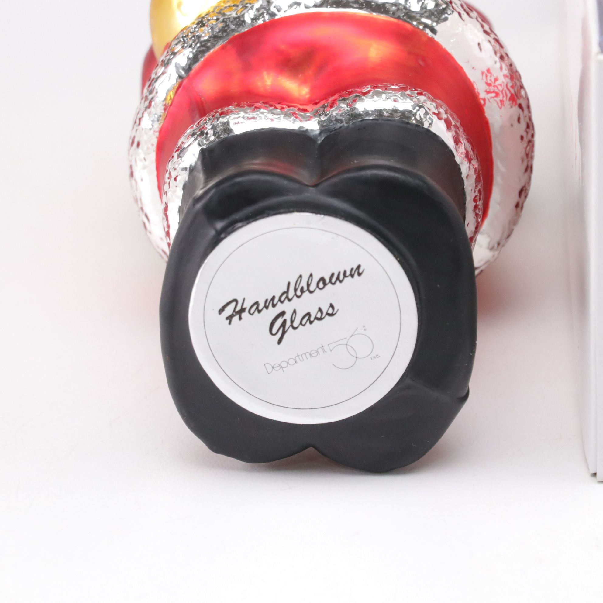 Mercury Glass Style Santa Claus Ornaments