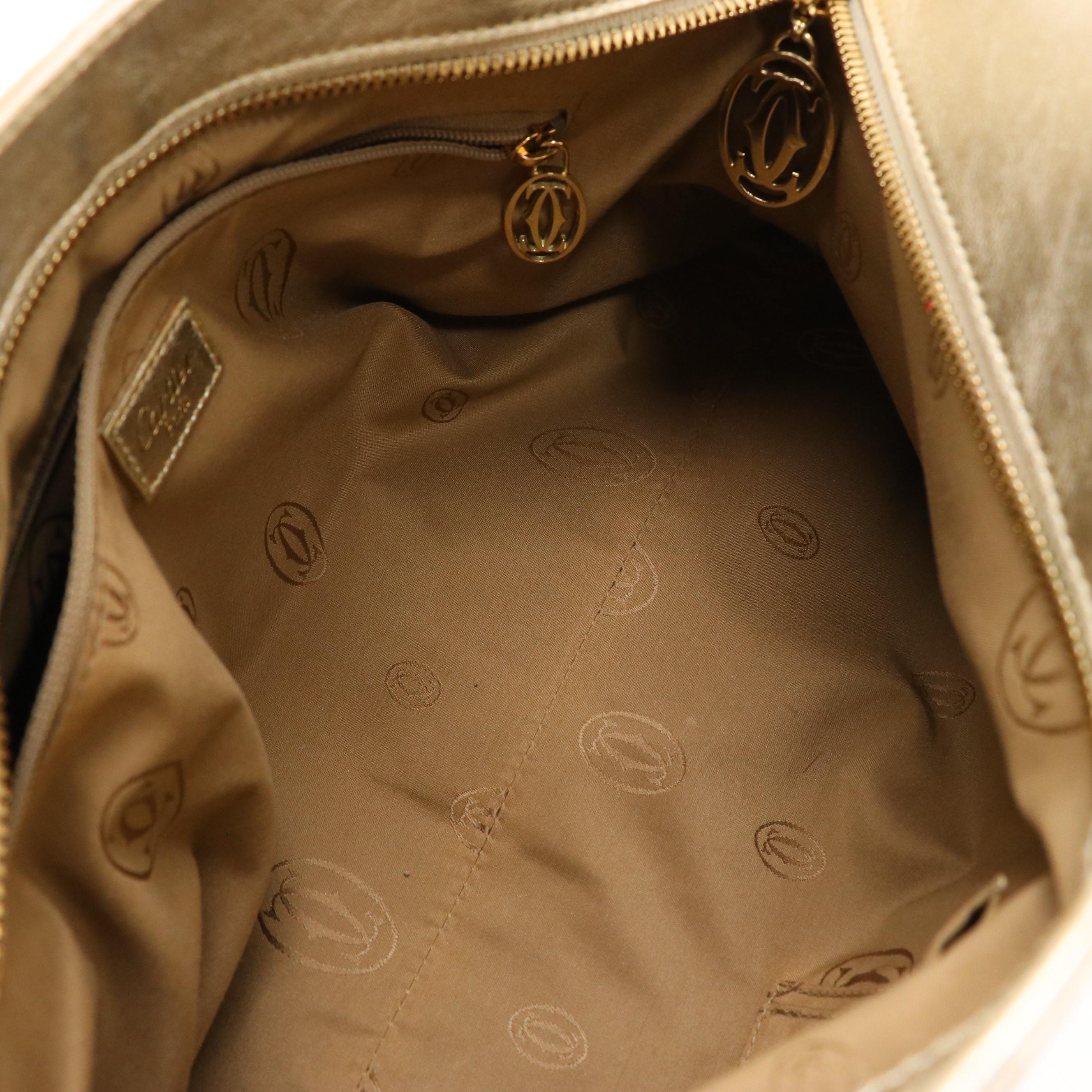 Cartier Marcello de Cartier Handbag in Soft Gold Metallic Leather