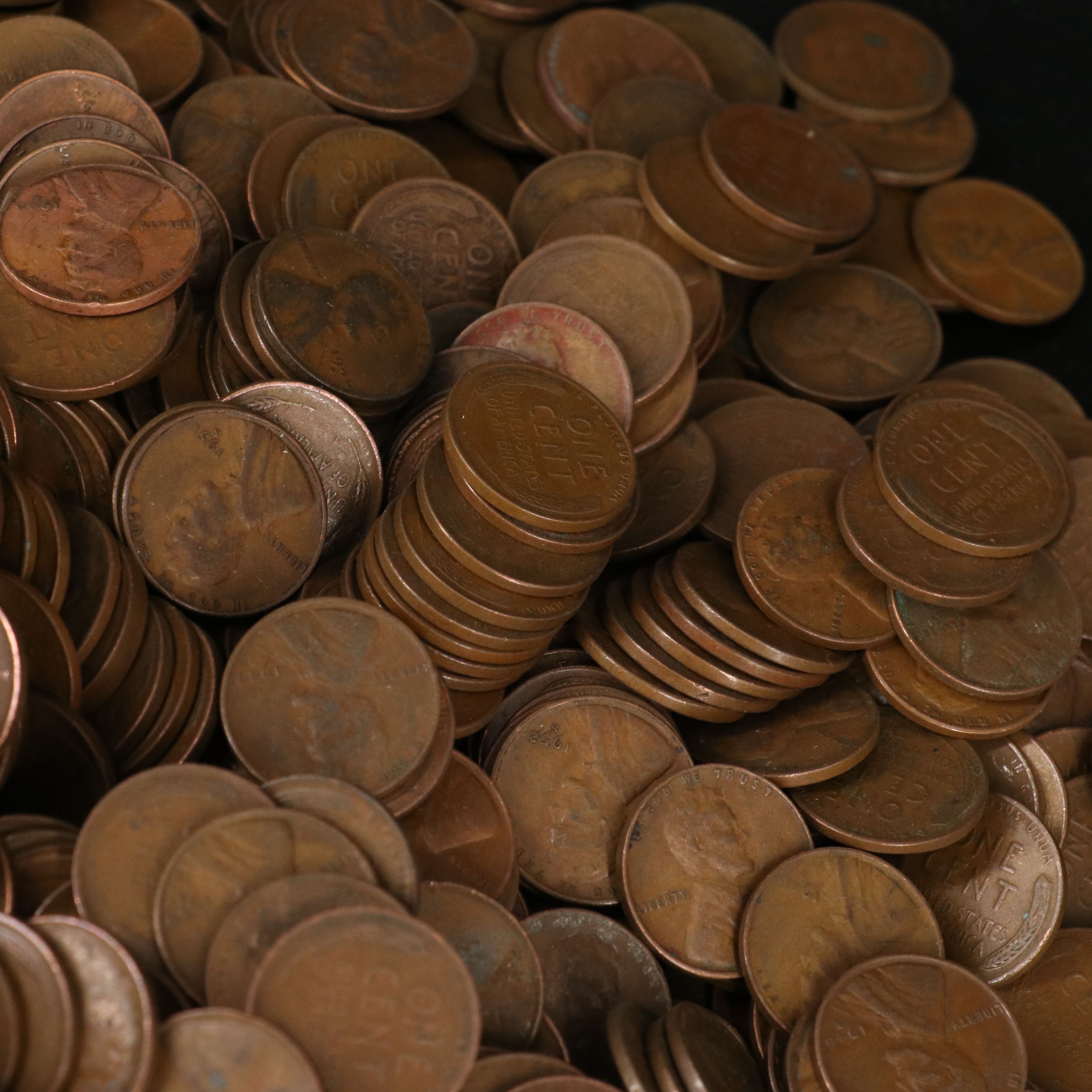Canvas Bag of 5,000 Lincoln Wheat Cents, All San Francisco Mint