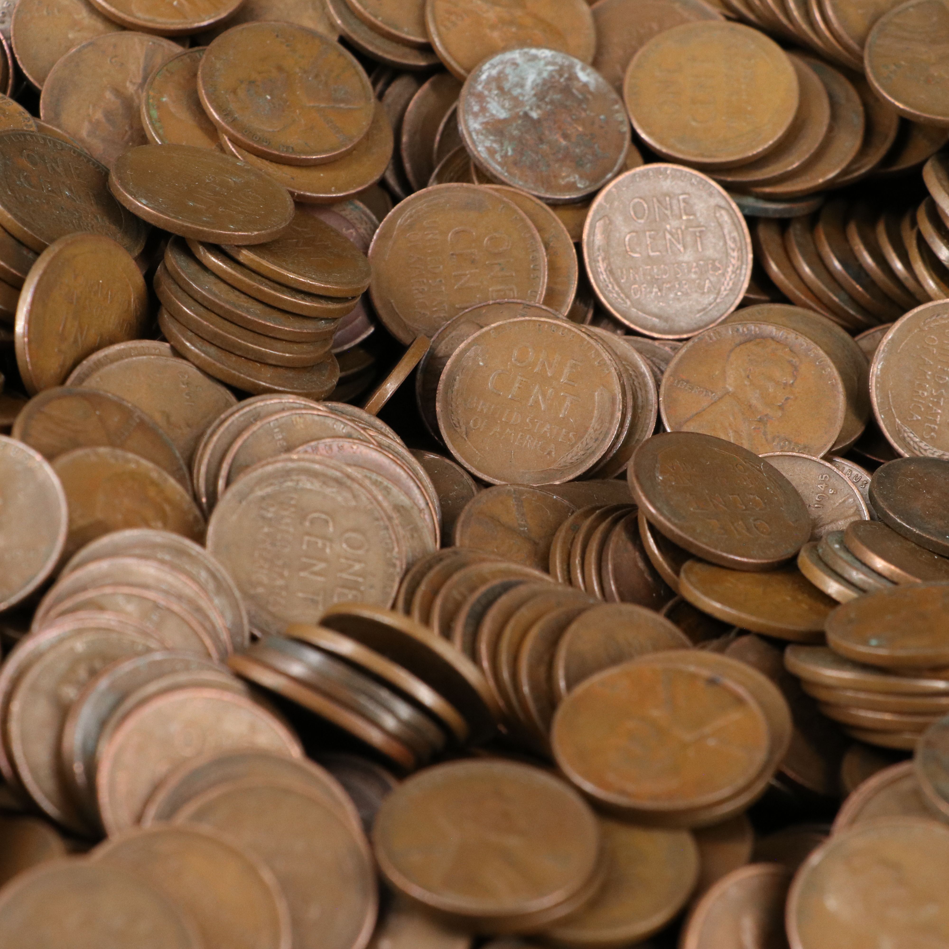 Canvas Bag of 5,000 Lincoln Wheat Cents, All San Francisco Mint